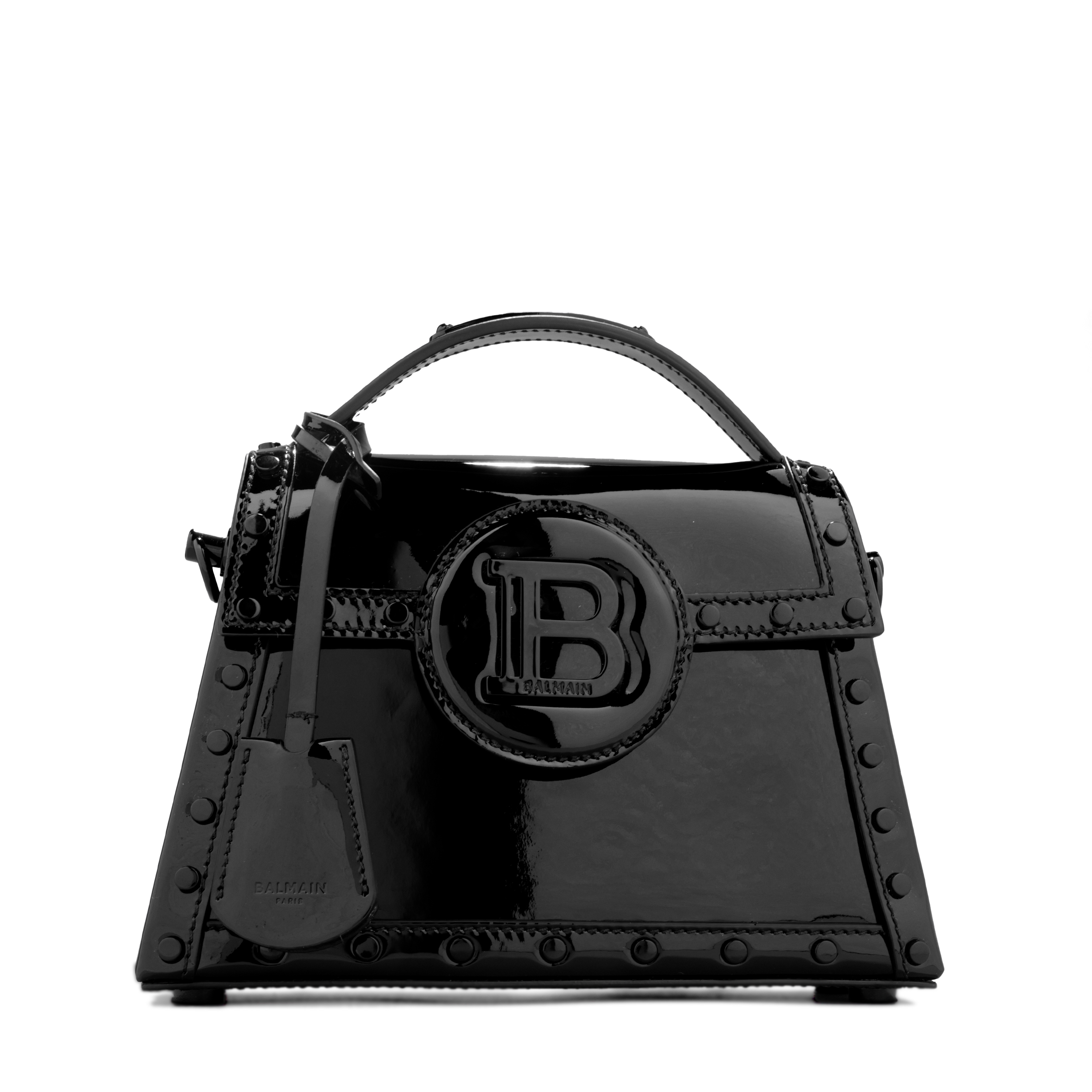 Cartera Negra Balmain Bbuzz Dynasty-Cuir Vernis