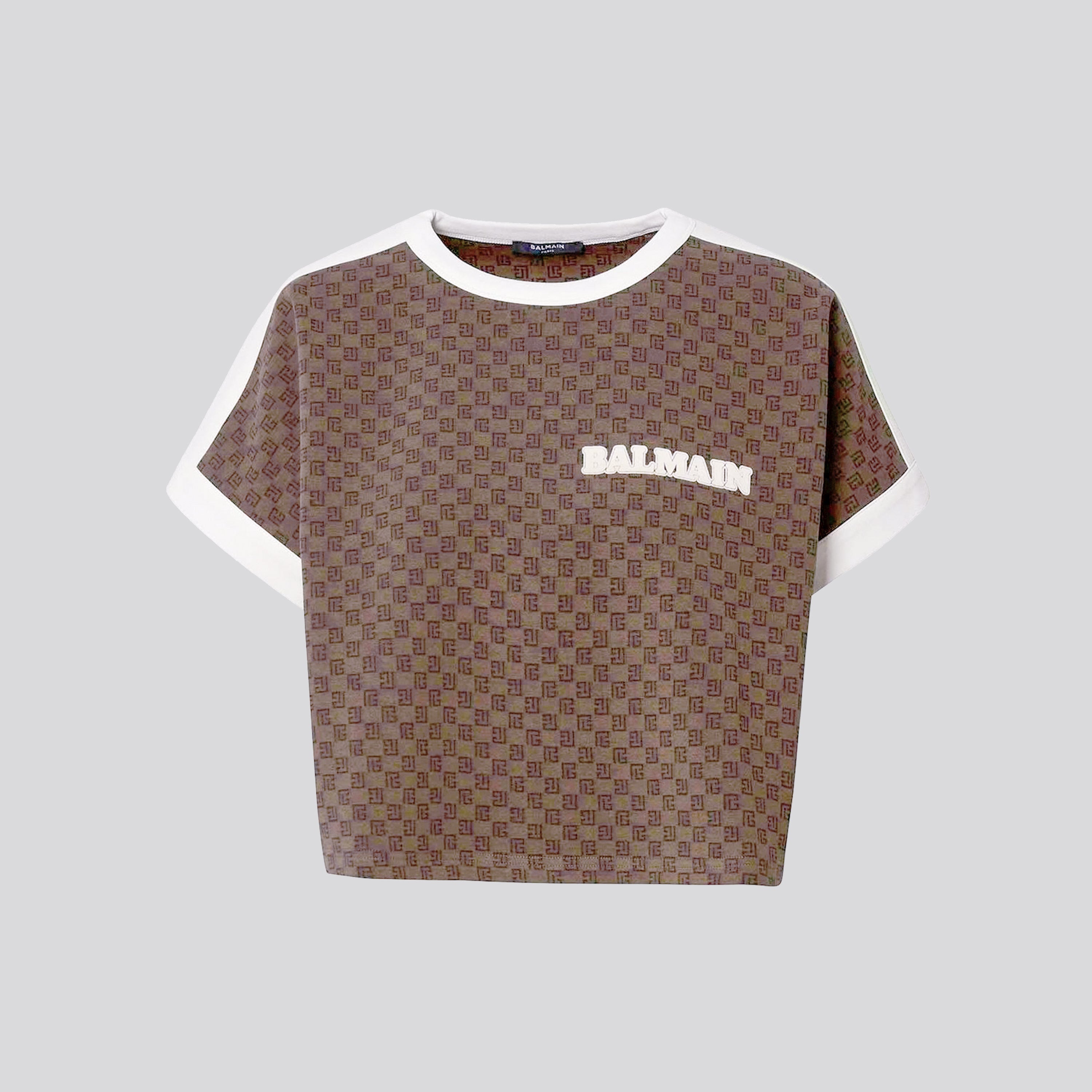 Camiseta Café Balmain Mini PB Monogram