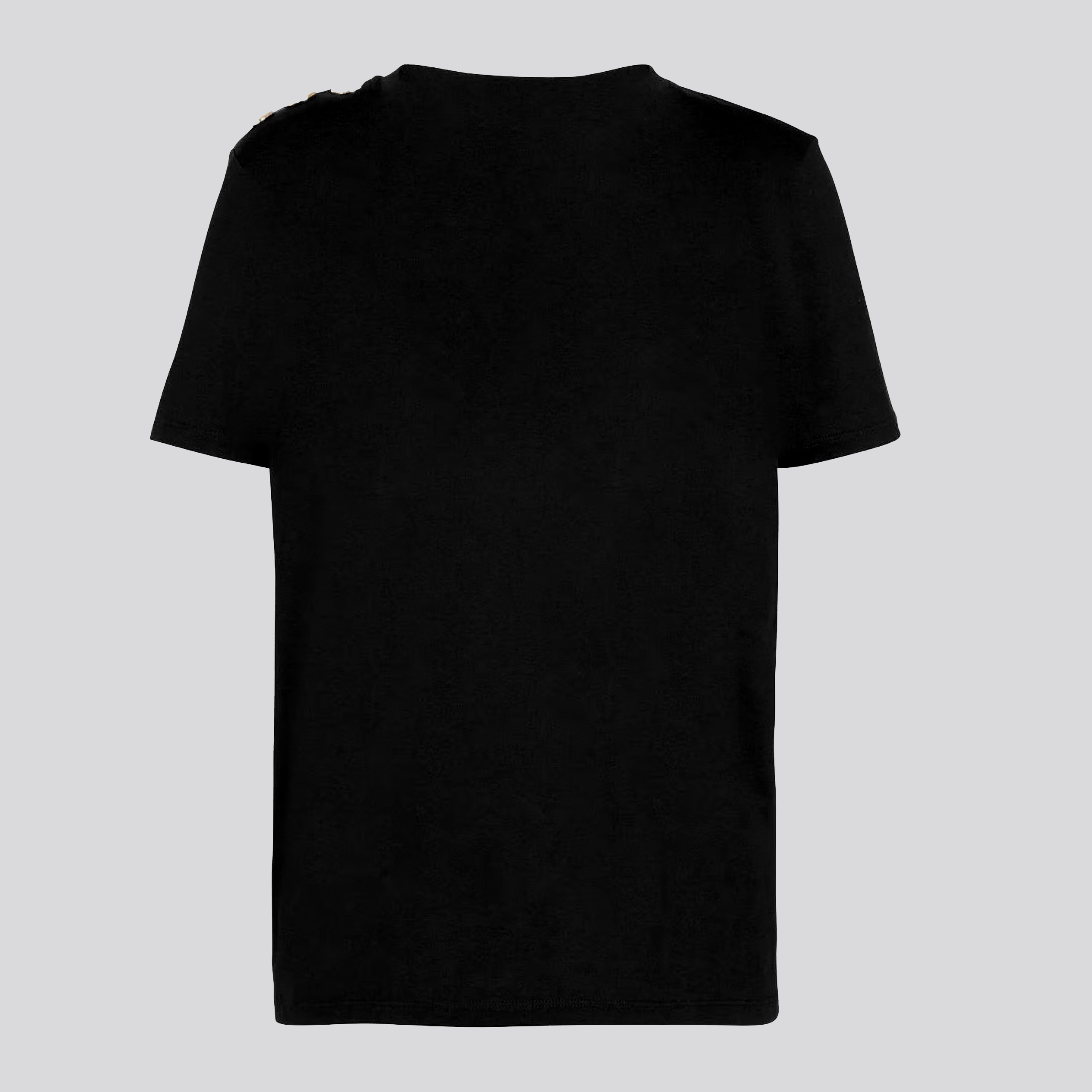 Camiseta Negra Balmain Dorado Paris 3 BTN