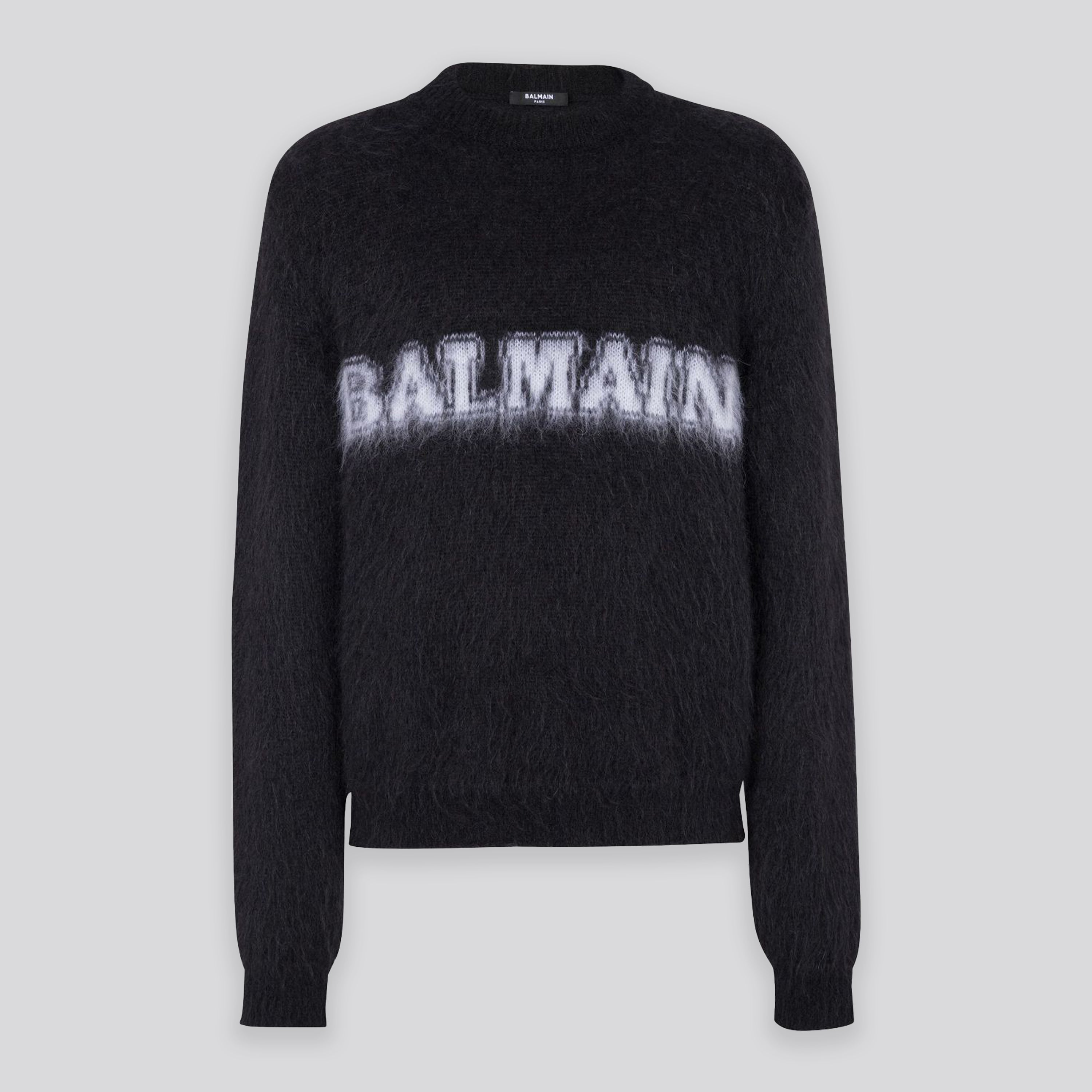 Buzo Negro Balmain Brushed