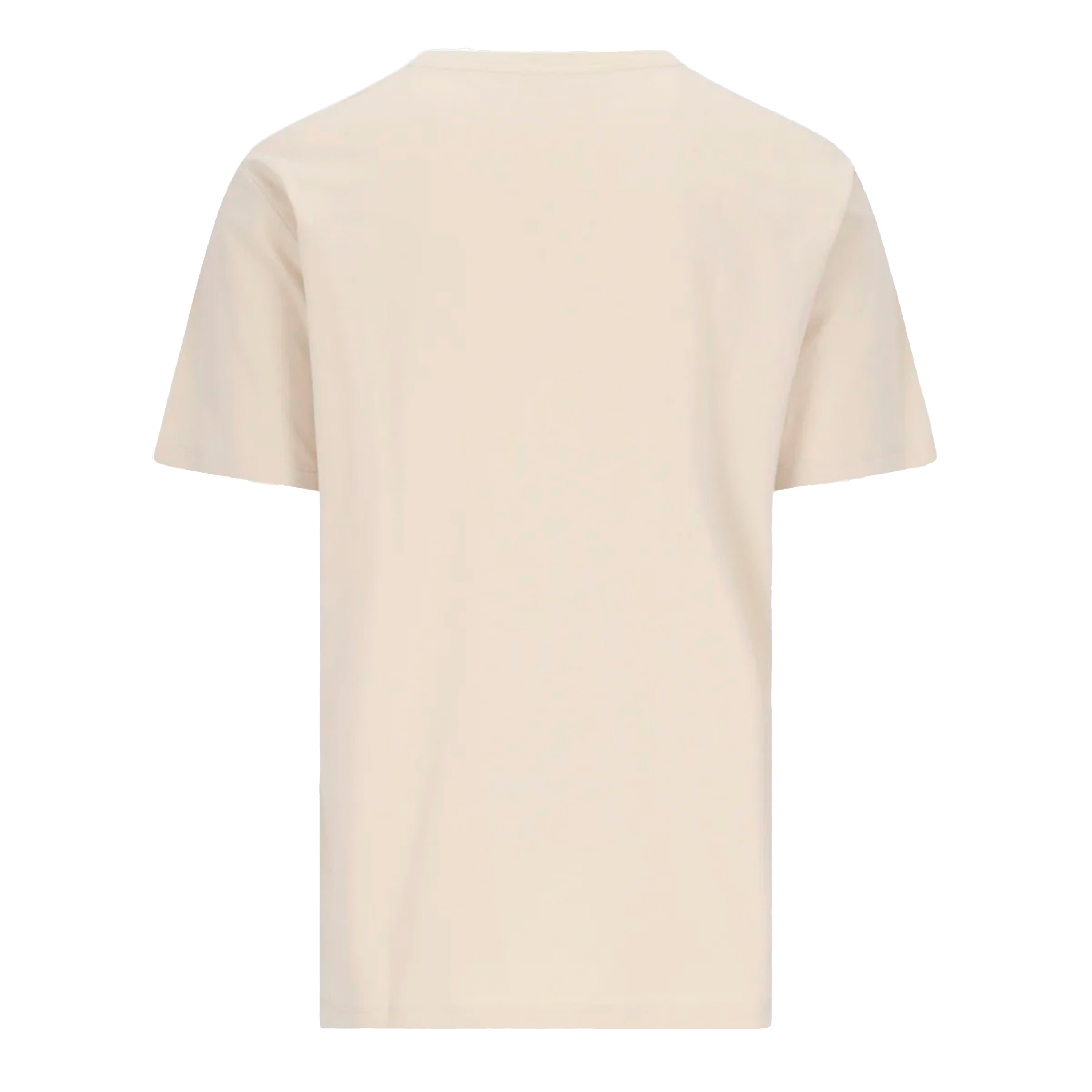 Camiseta Beige Balmain Paris Logo Gold