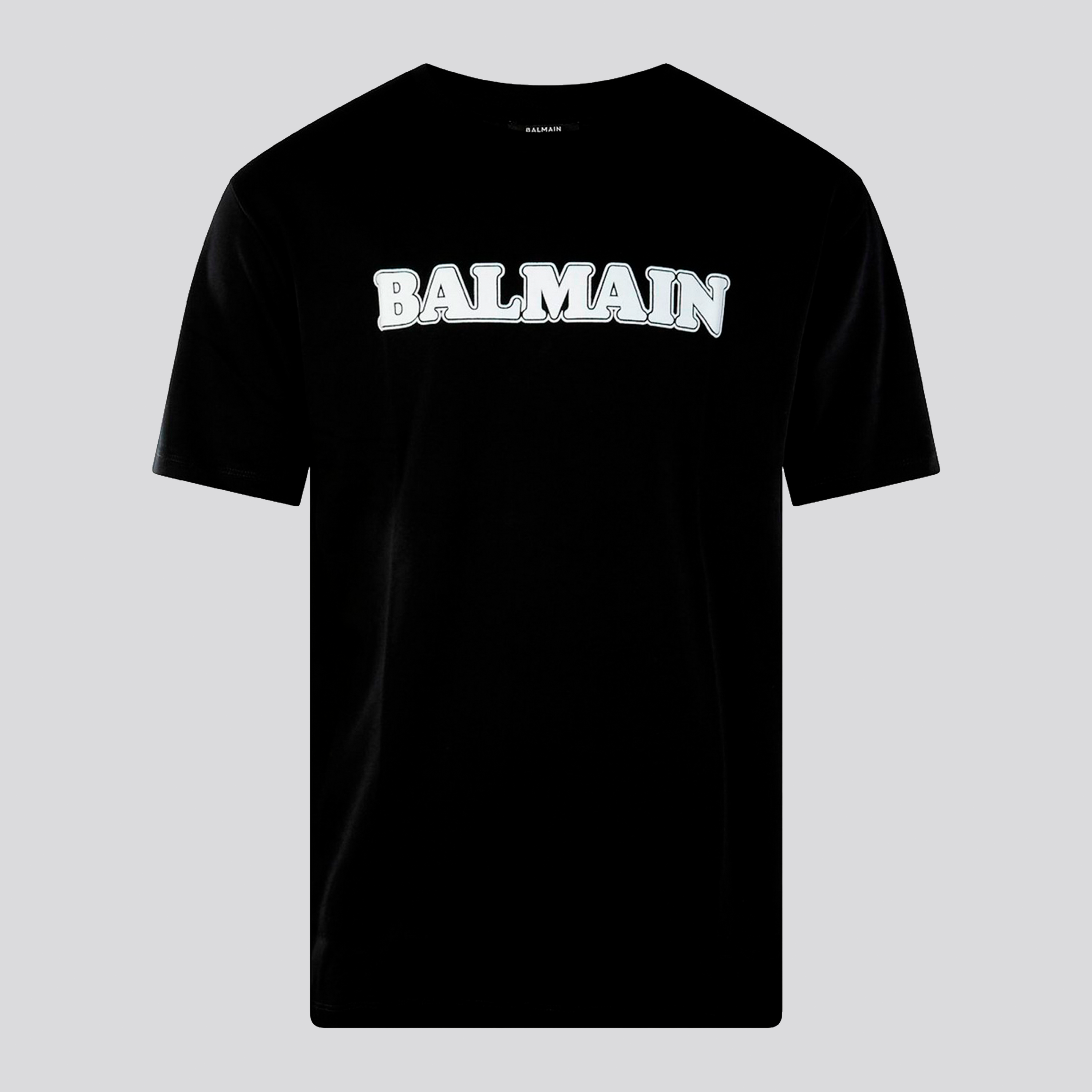 Camiseta Negra Balmain Retro