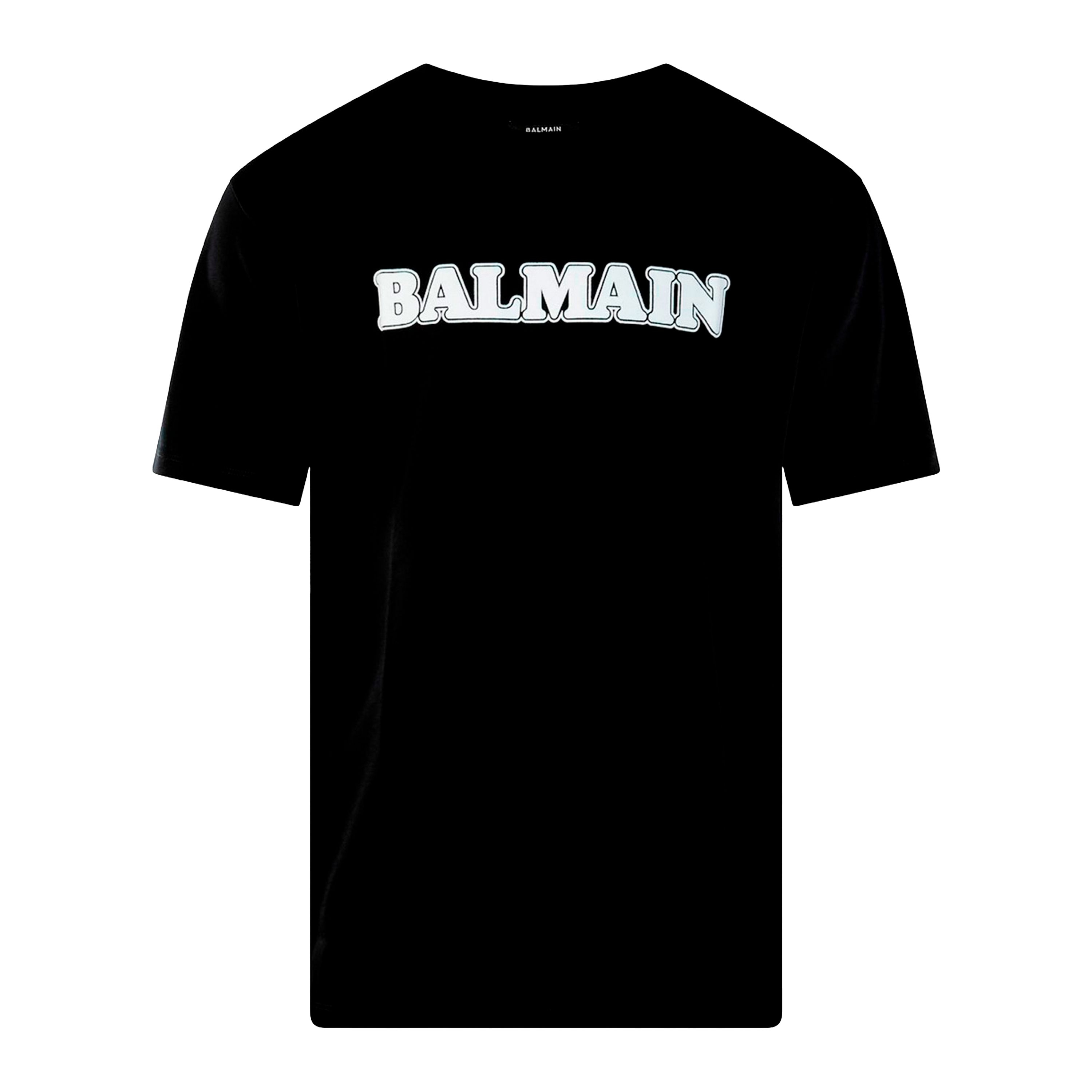 Camiseta Negra Balmain Retro