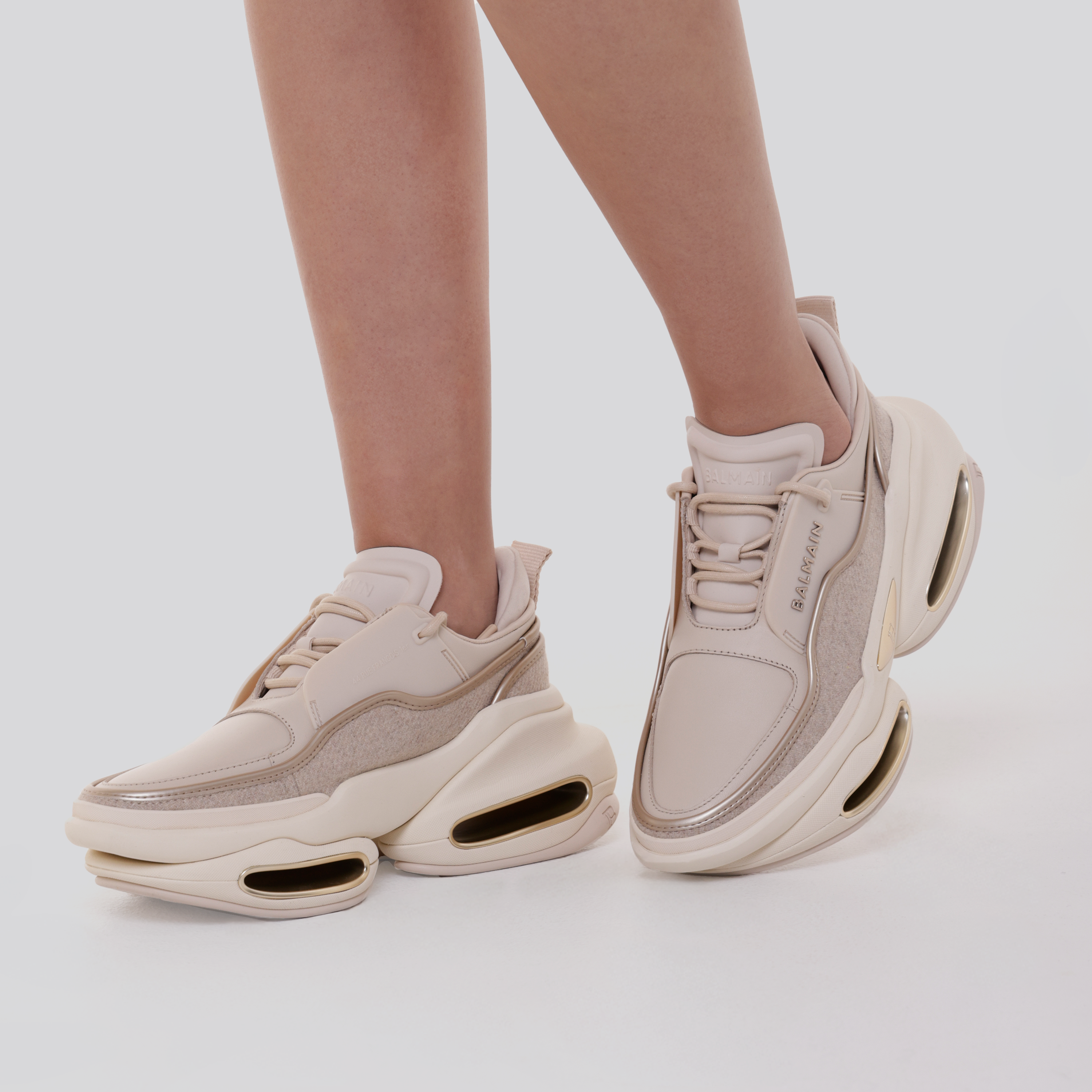 Sneakers Beige Balmain B-Bold