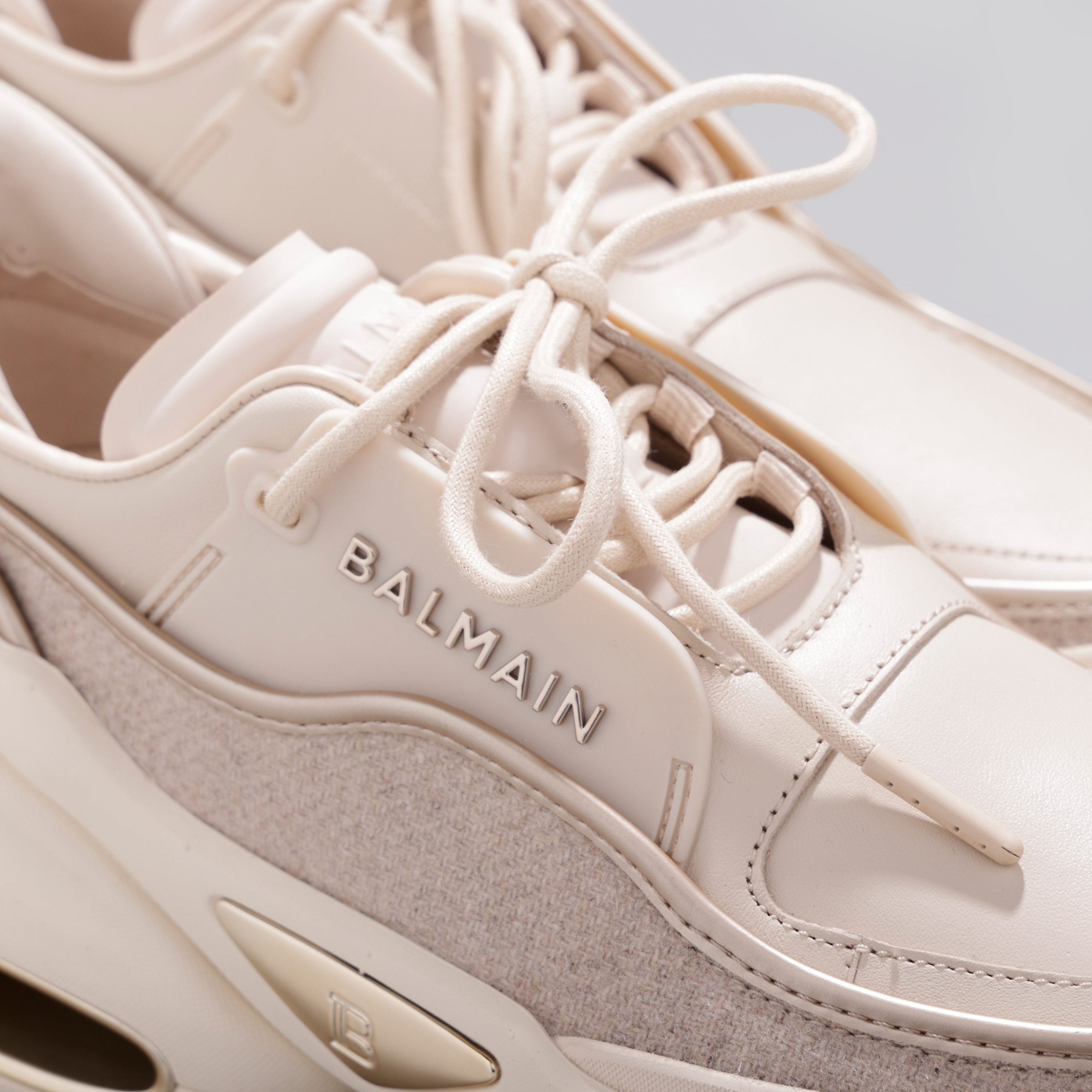 Sneakers Beige Balmain B-Bold