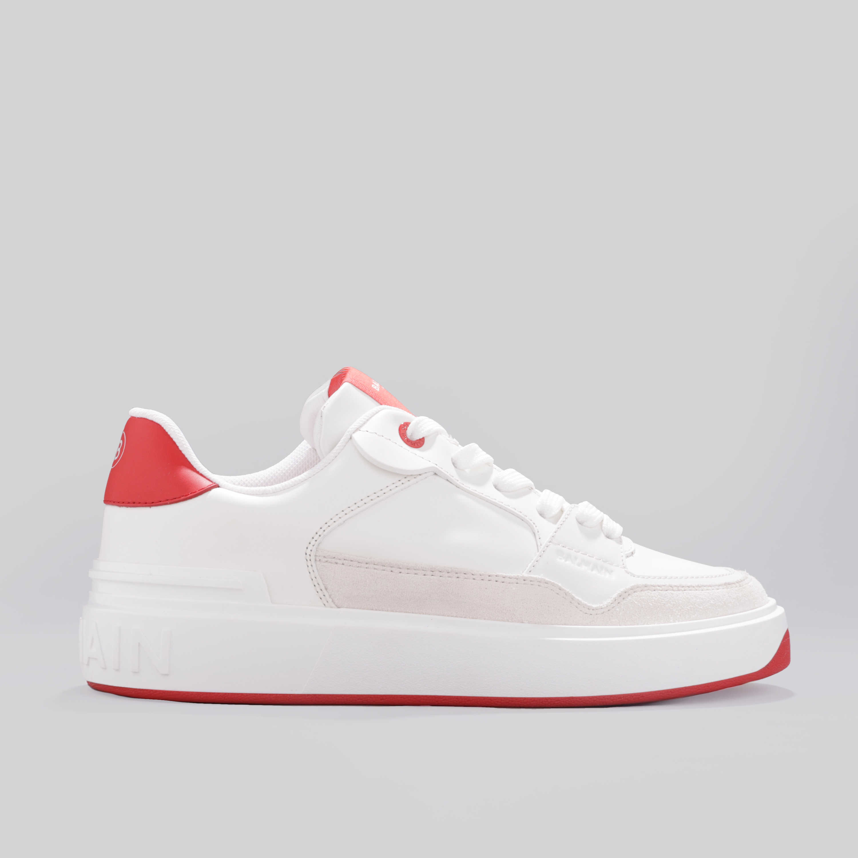 Sneakers Blancos Rojo Balmain B-Court