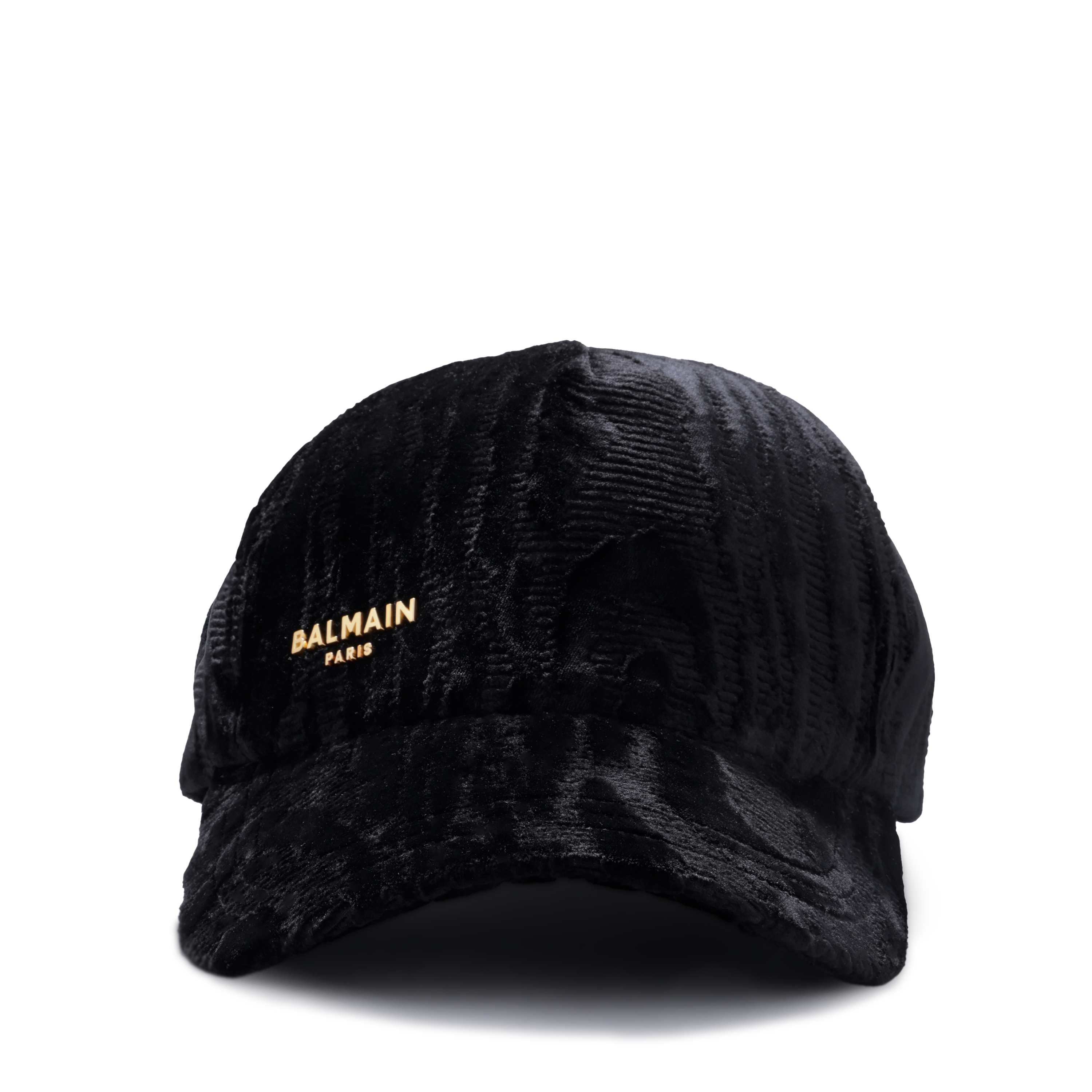 Gorra Negra Balmain Velvet
