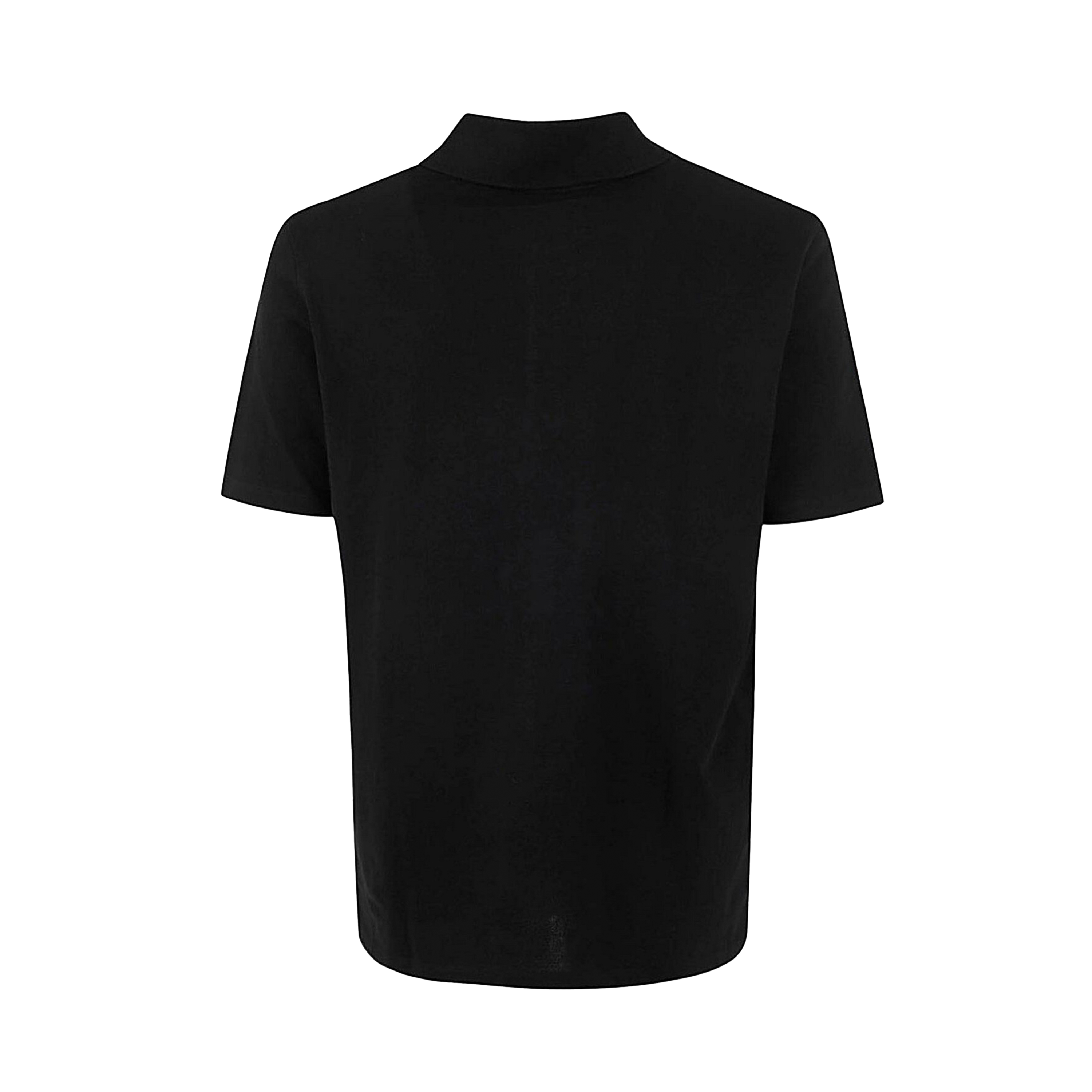 Camiseta Tipo Polo Negra Balmain Stitch Collar