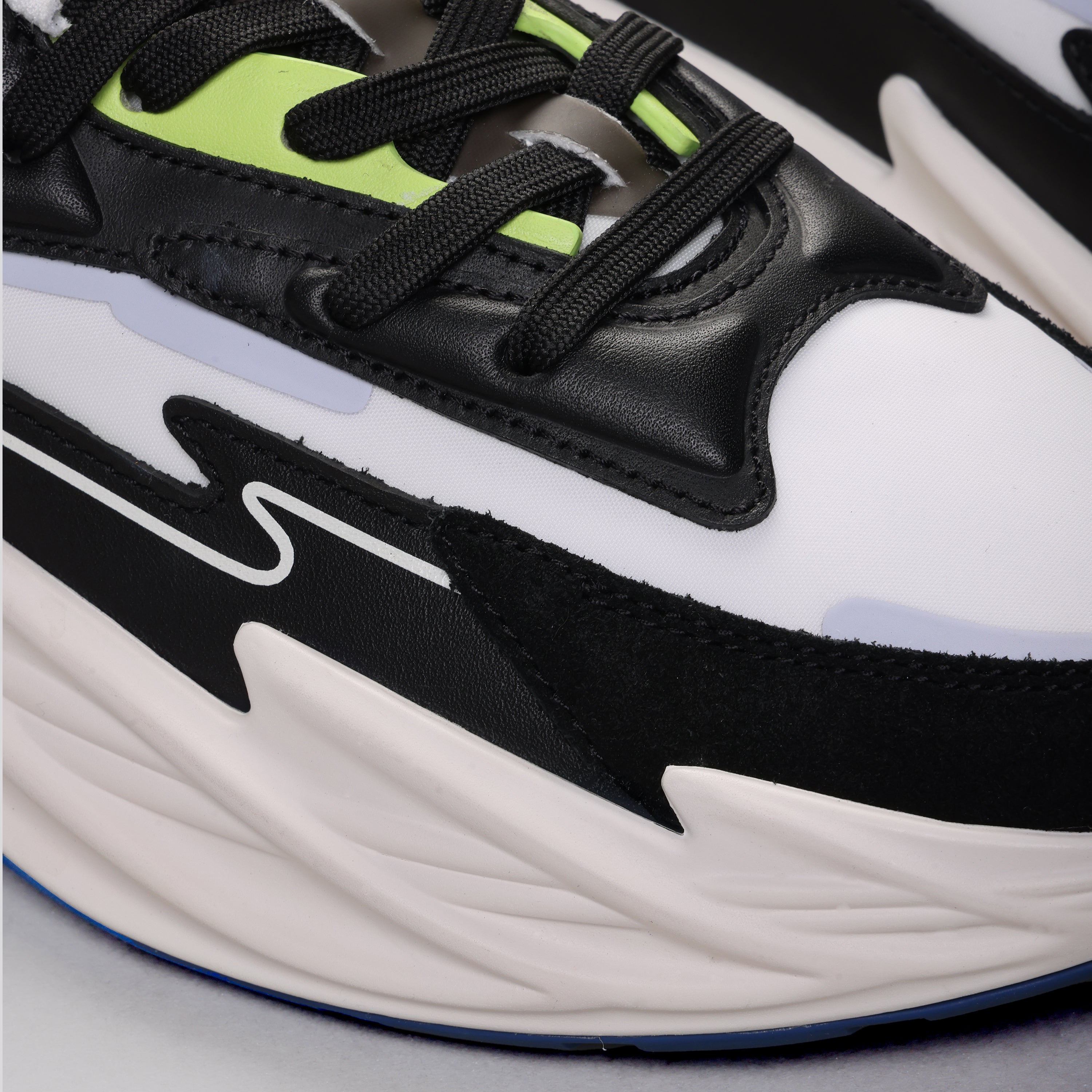 Sneakers Blancos Negro Balmain Run-Row Faux