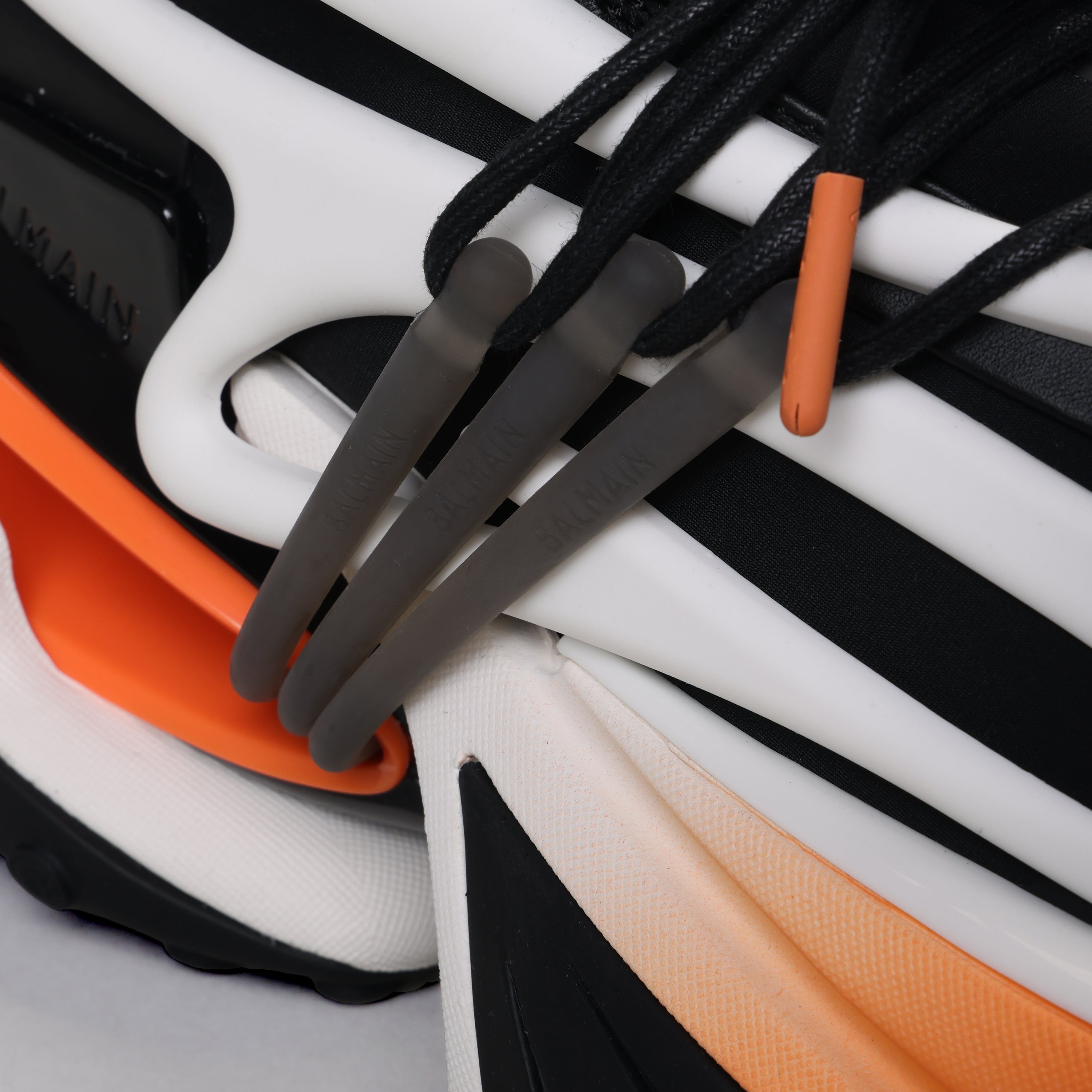 Sneakers Blancos Naranja Balmain Unicorn Low