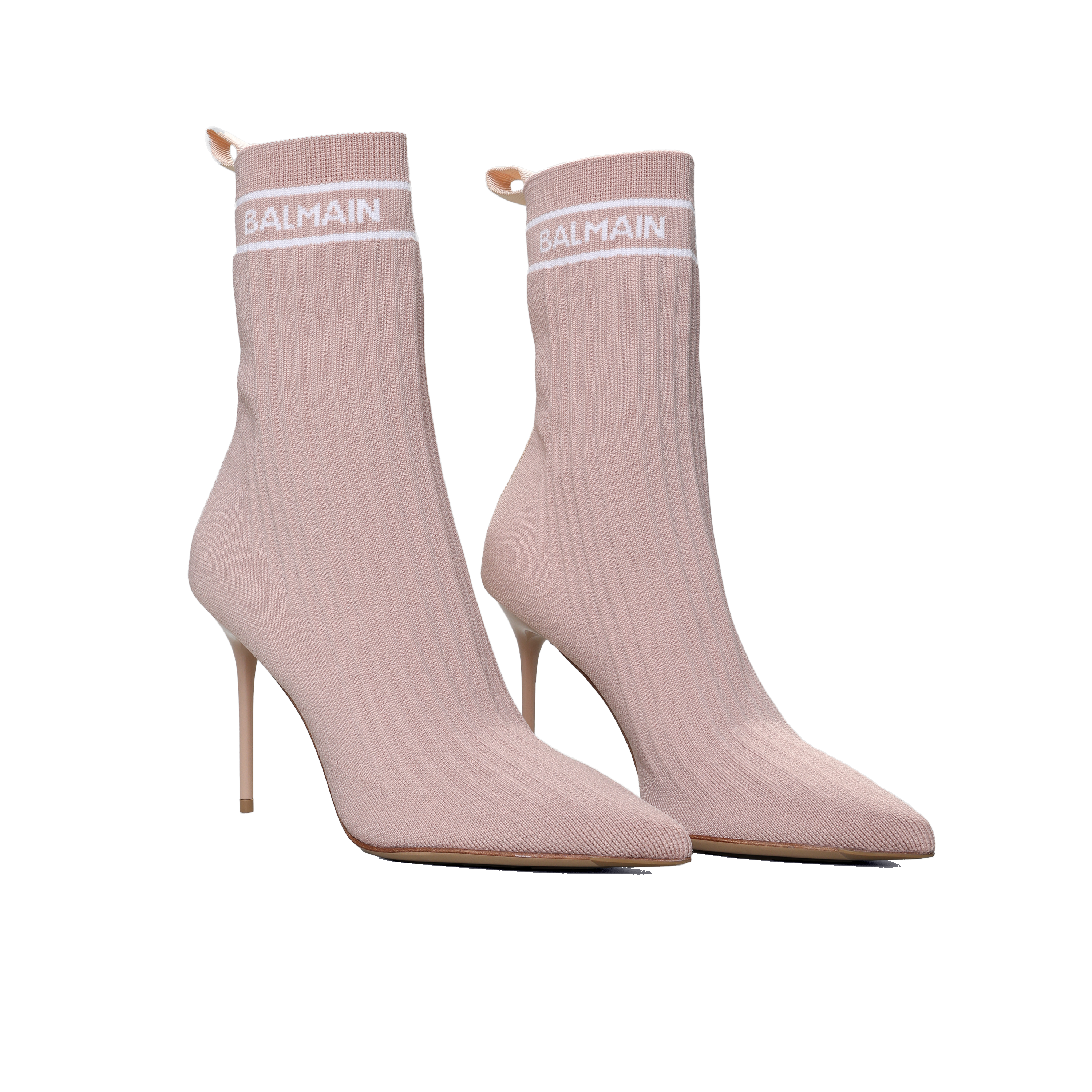 Botas Beige Balmain Skye-Knit