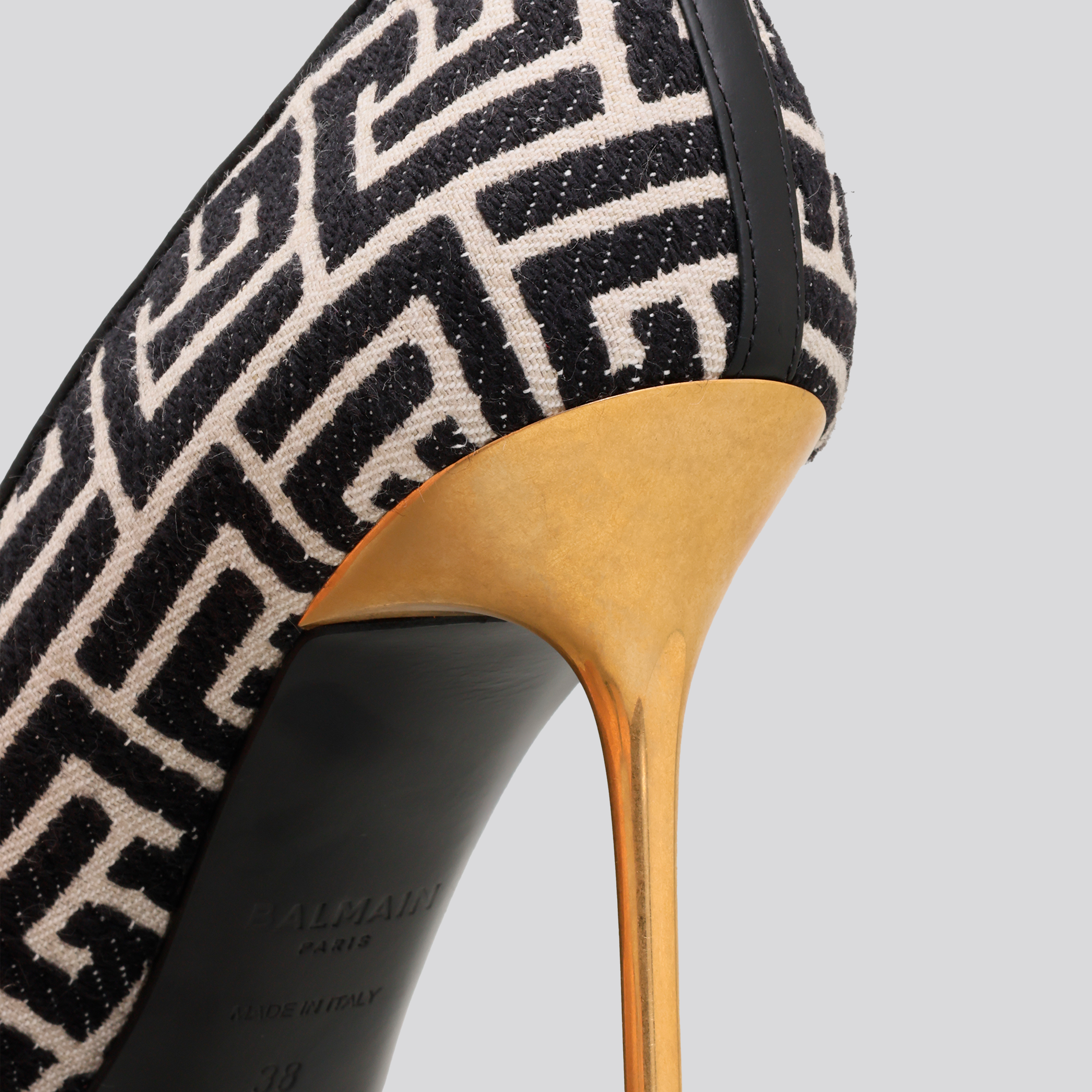 Tacon Negro Balmain Monogram
