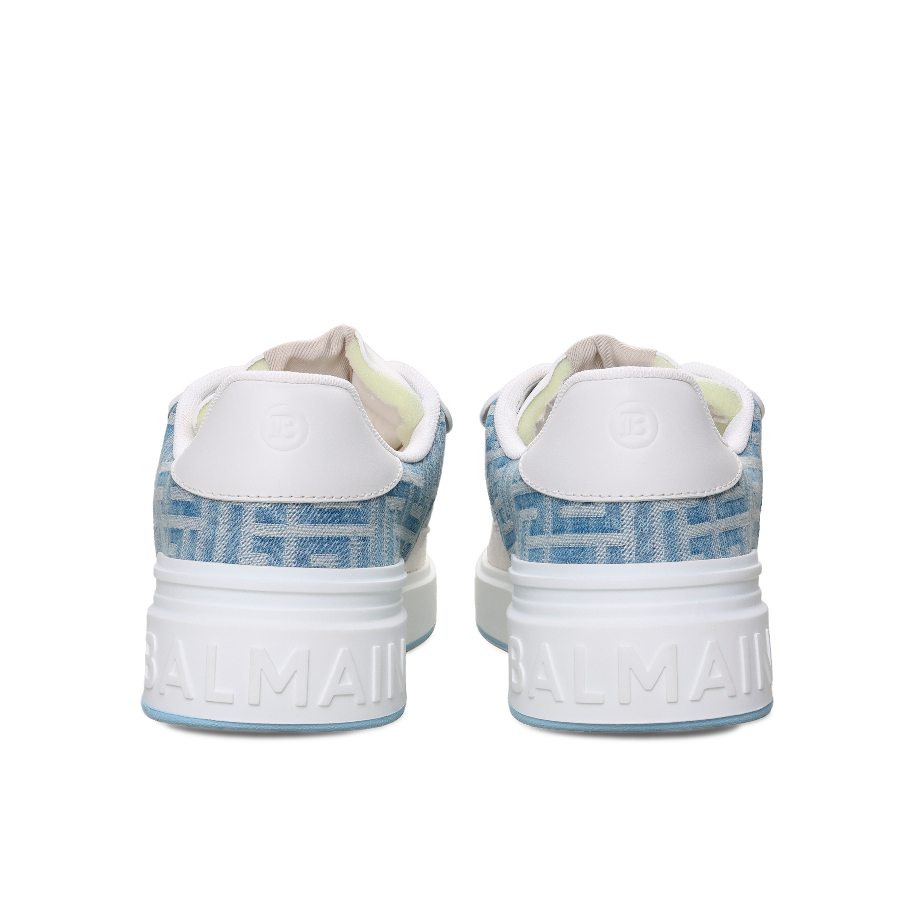 Sneakers Denim Balmain B-Court Labyrinth Mng Denim