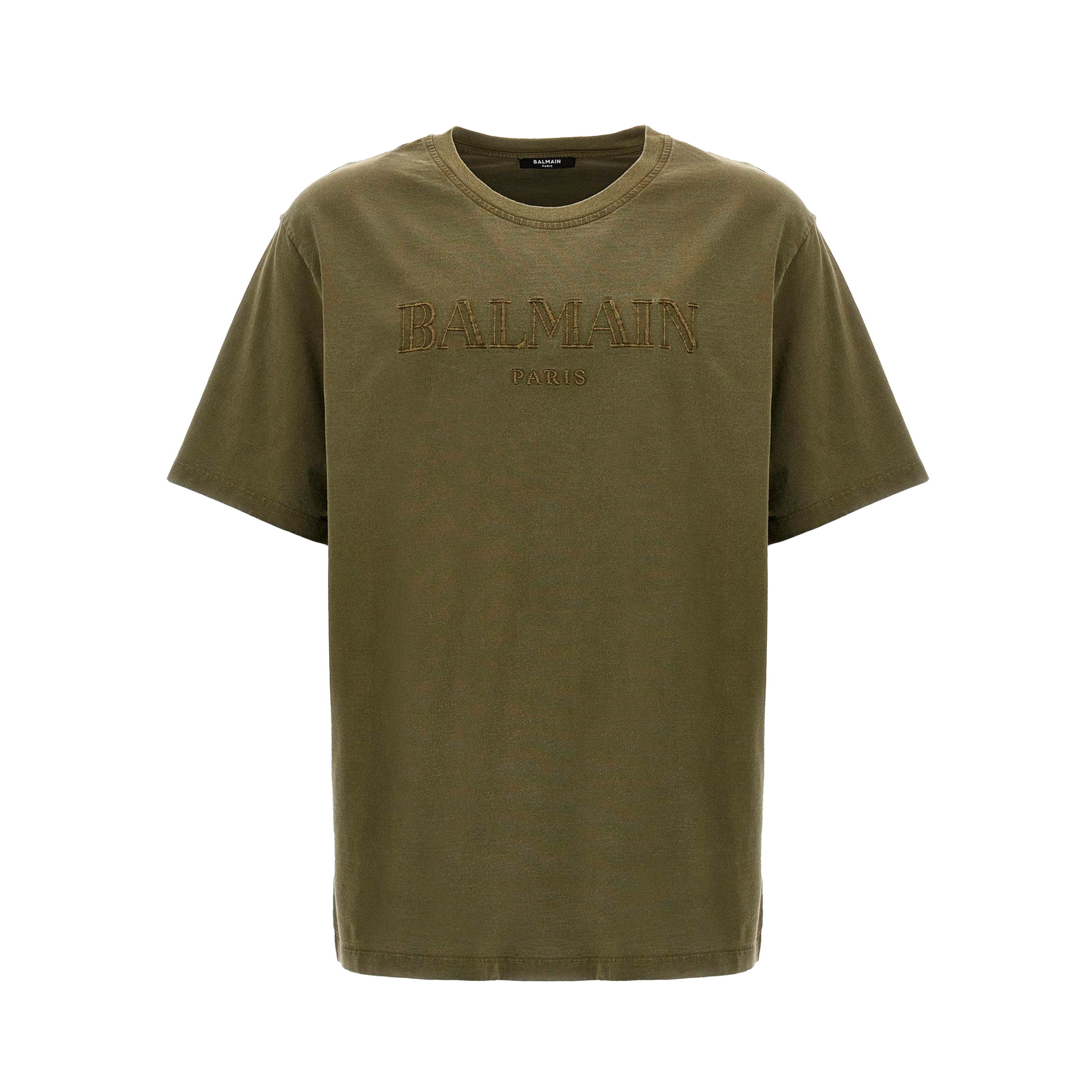 Camiseta Verde Balmain Paris Vintage