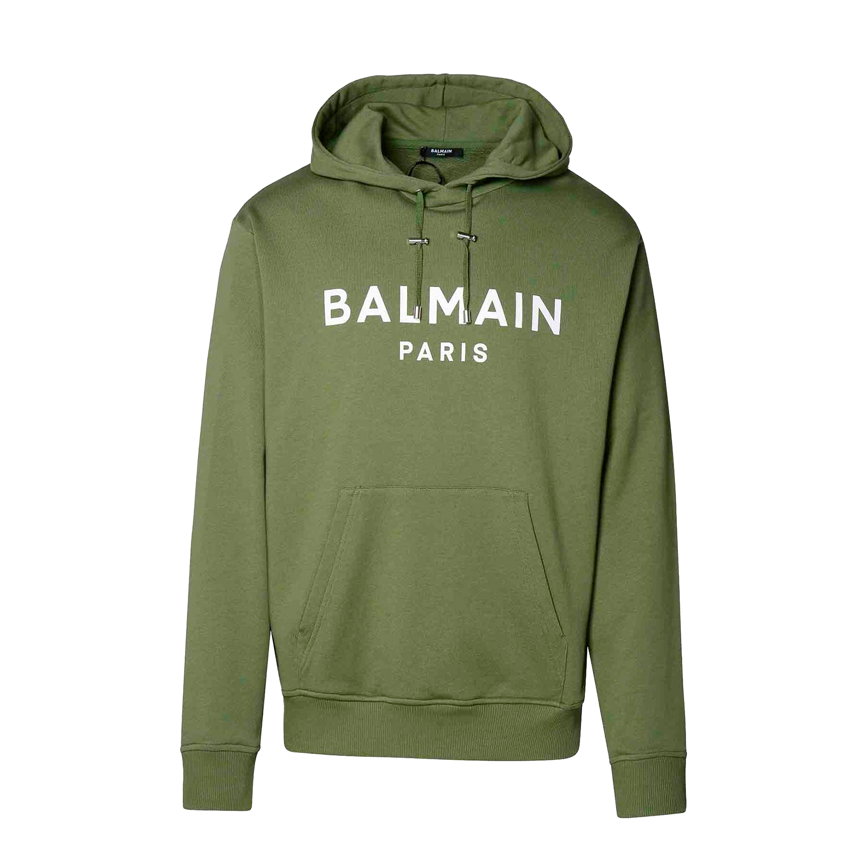 Buzo Verde Balmain Paris Logo