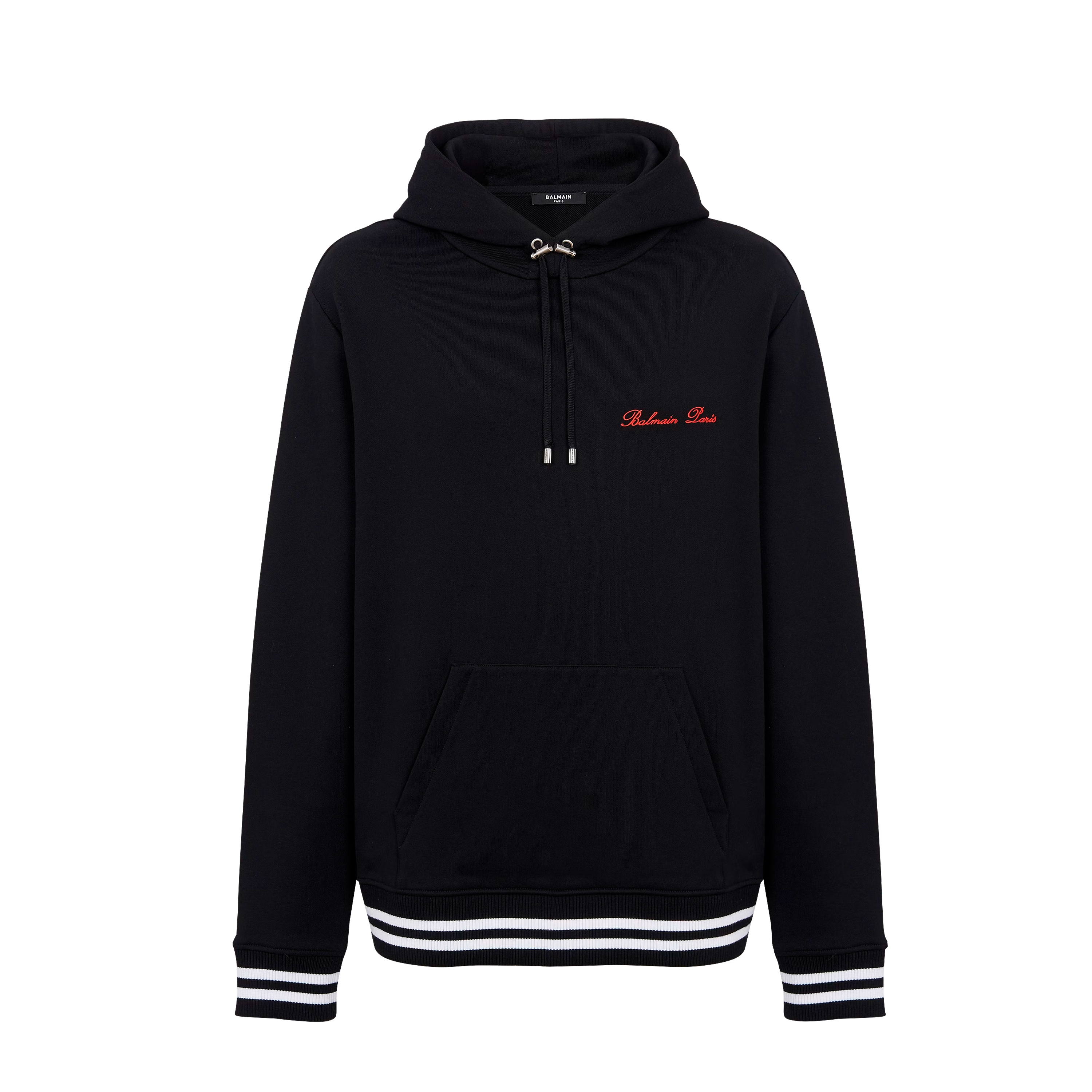 Buzo Negro Balmain Sign Logo