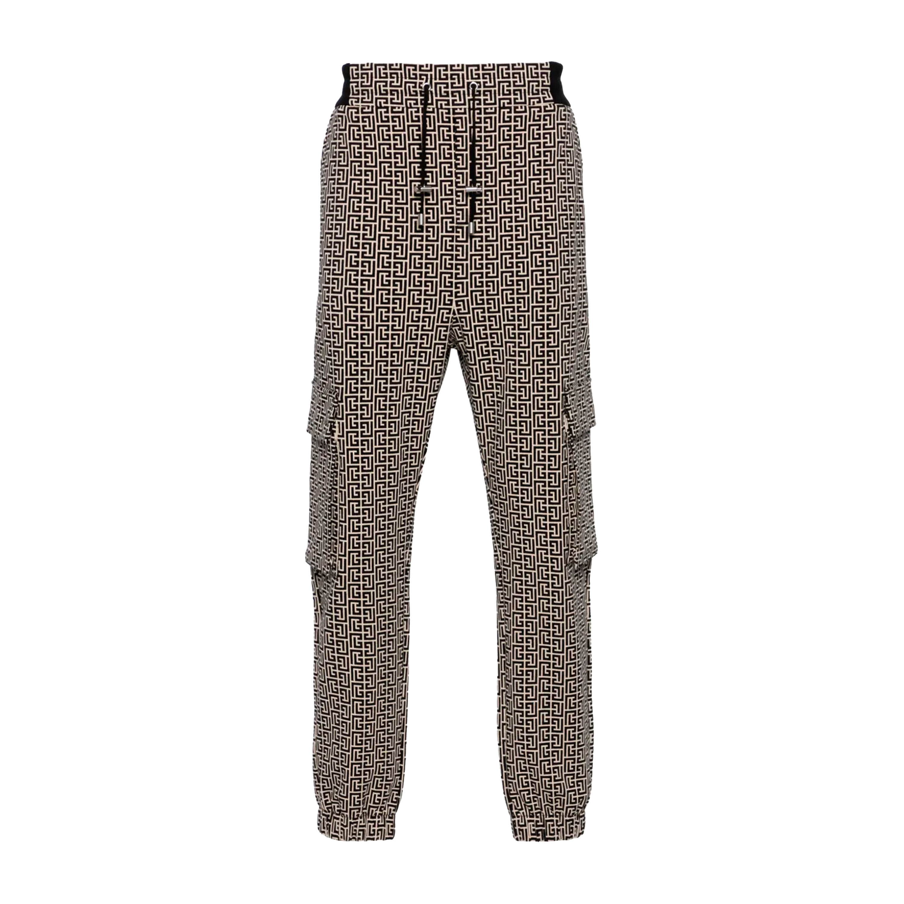 Pantalón Negro Balmain Mini Monogram