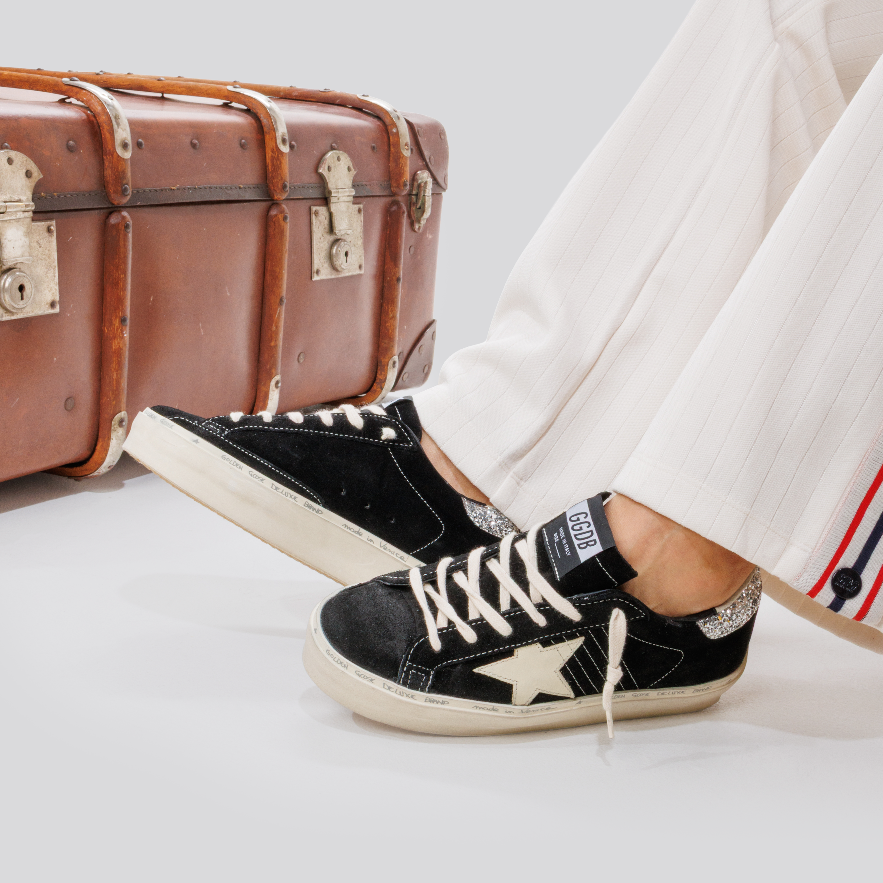 Sneakers Negros Golden Goose Hi Star Suede