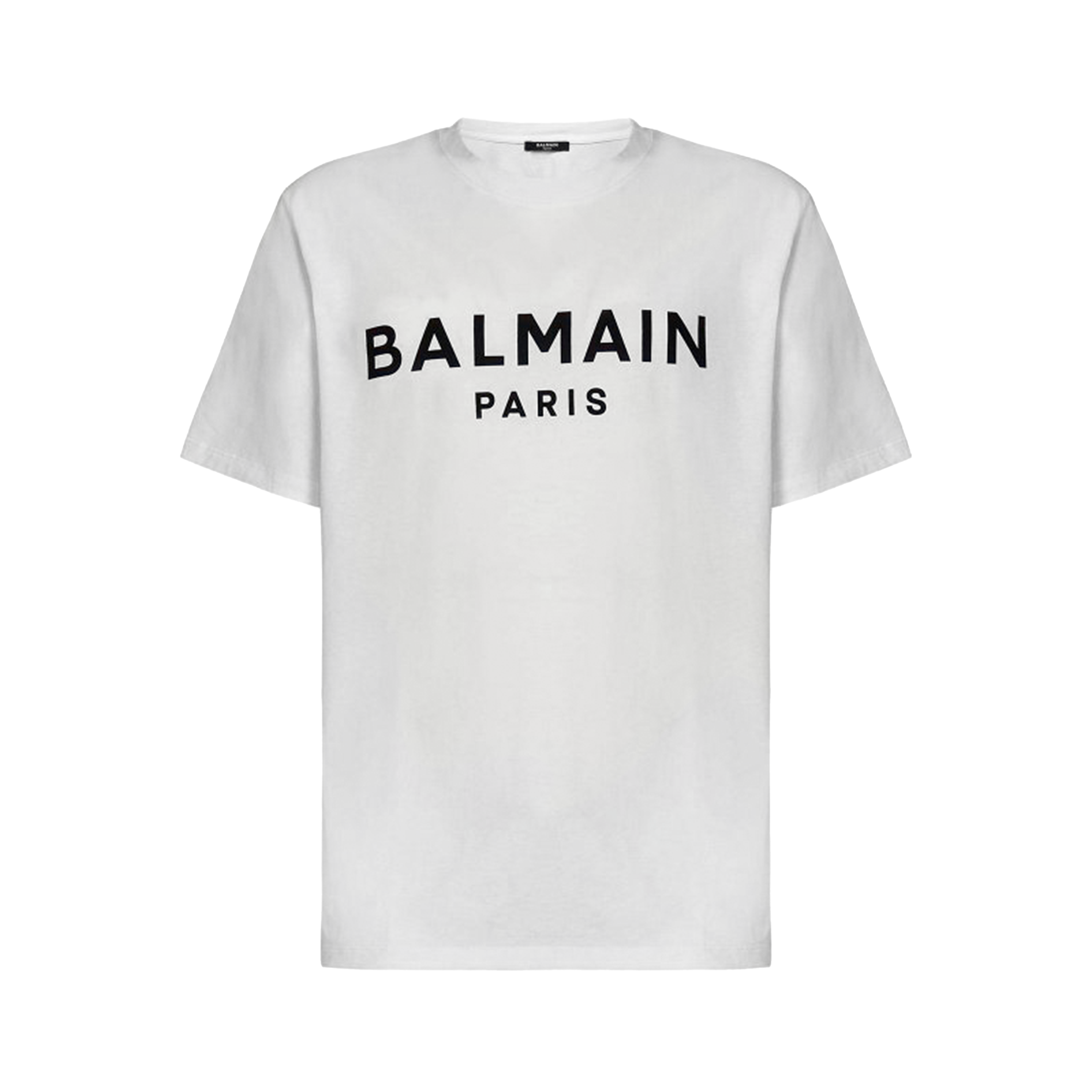 Camiseta Blanca Balmain Paris Logo