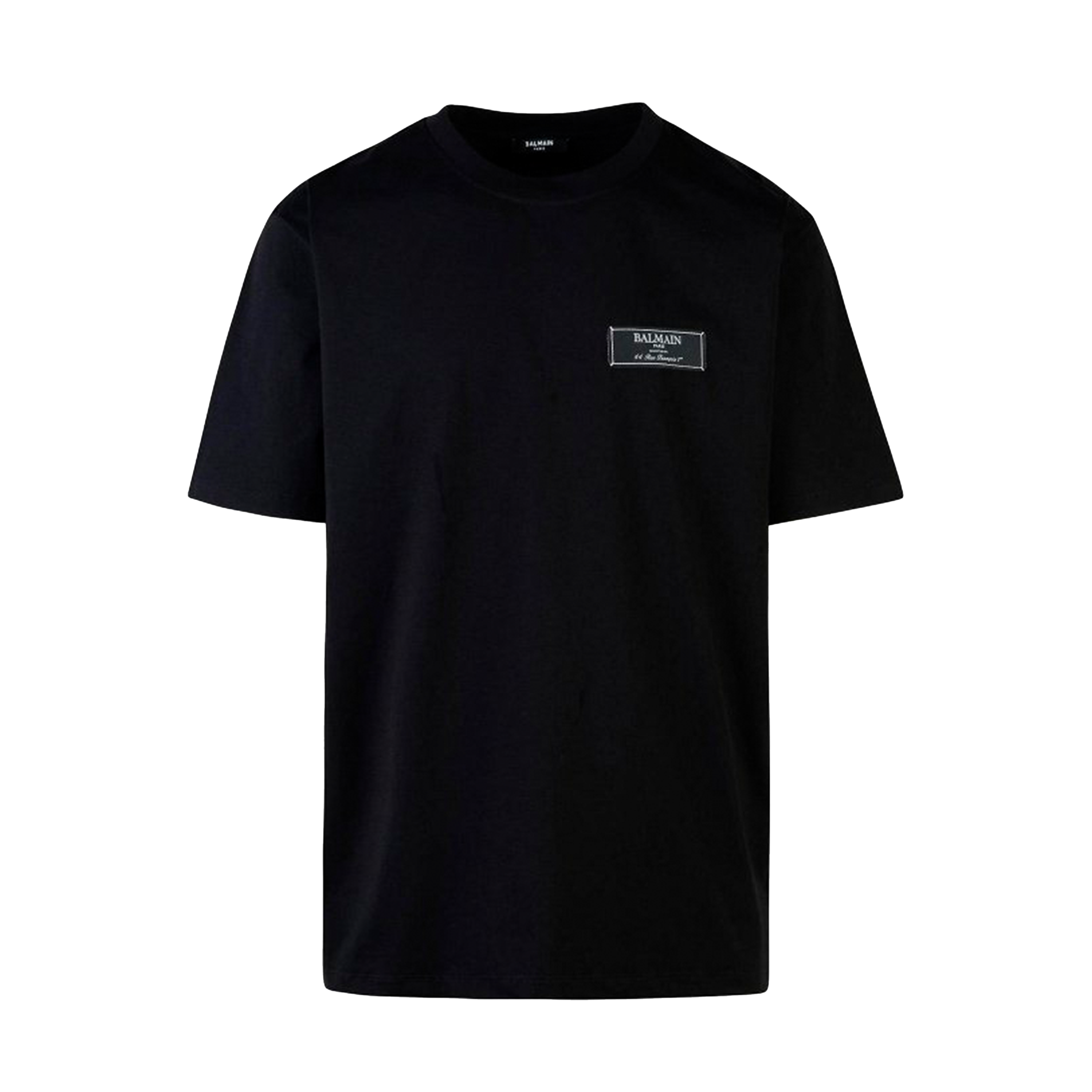 Camiseta Negra Balmain Label