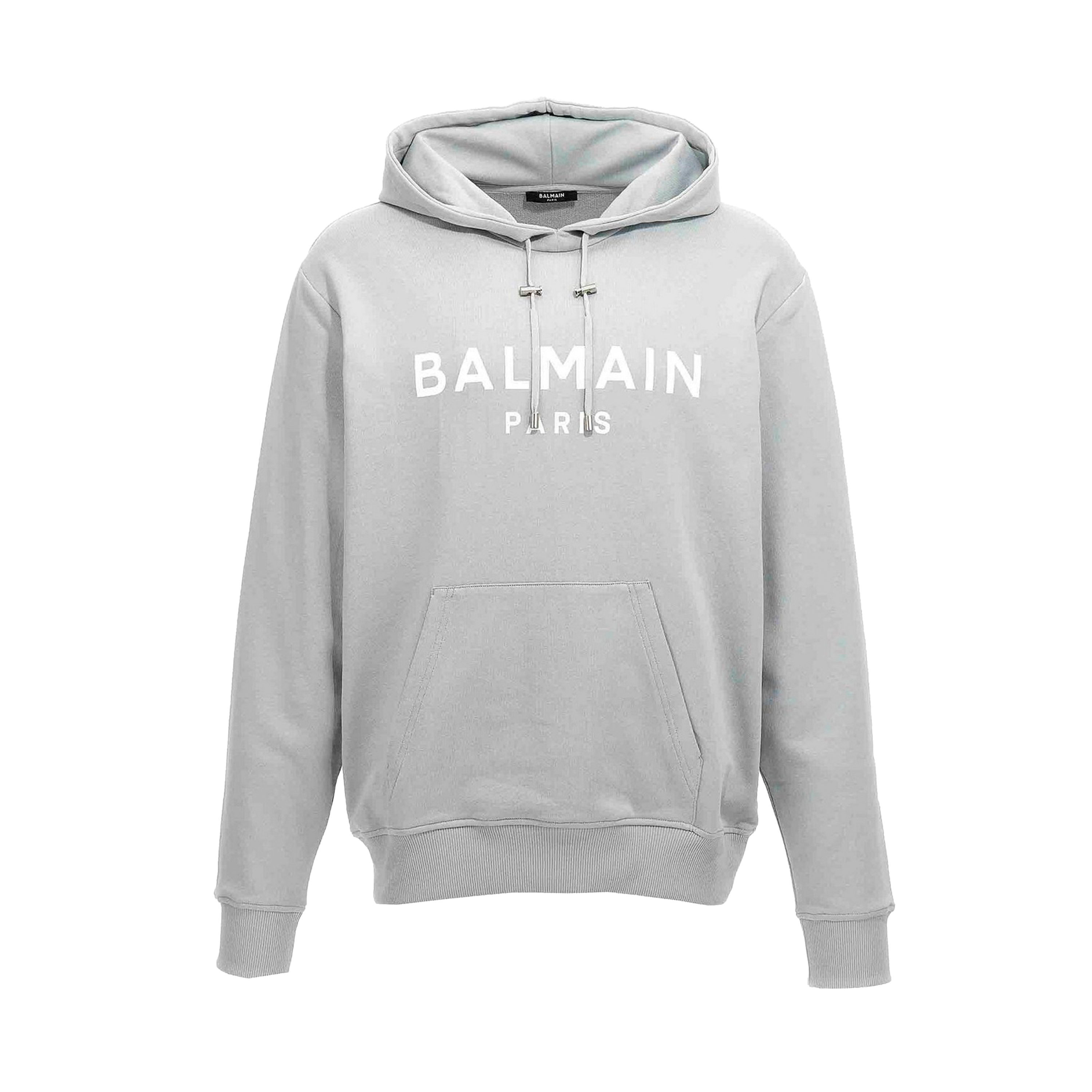 Buzo Gris Balmain Paris Logo