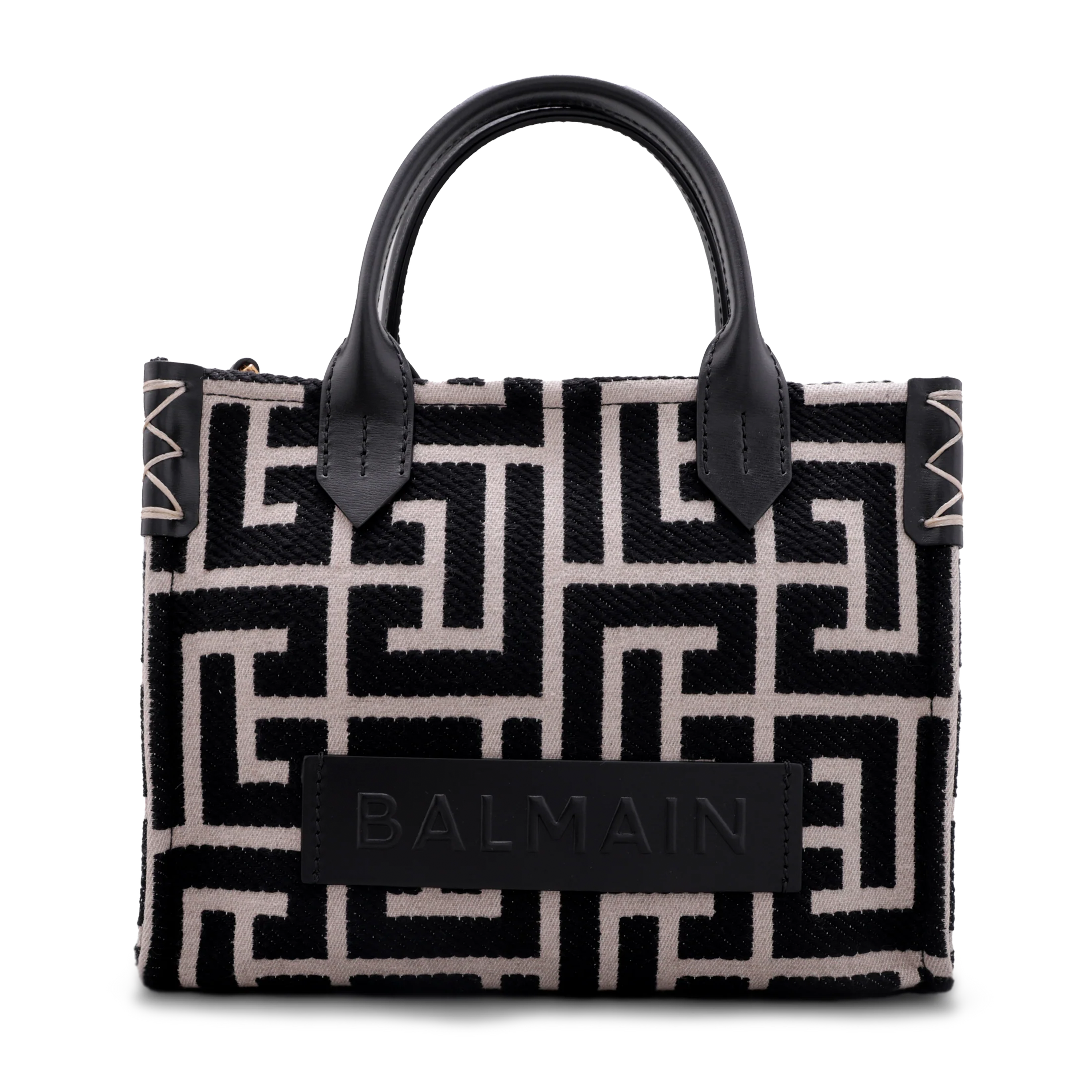 Cartera Negra Balmain B-Army Monogram Small