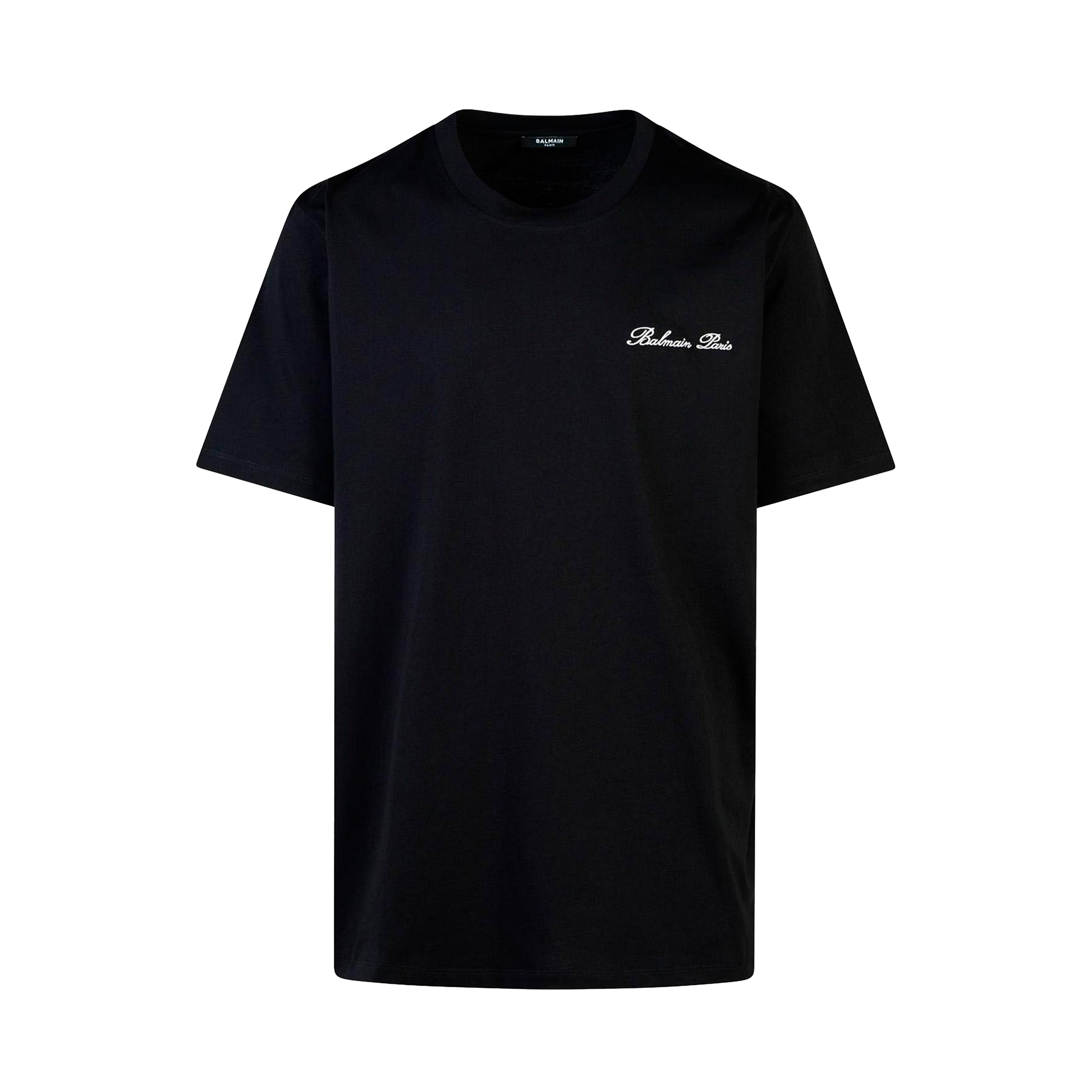 Camiseta Negra Balmain Signature