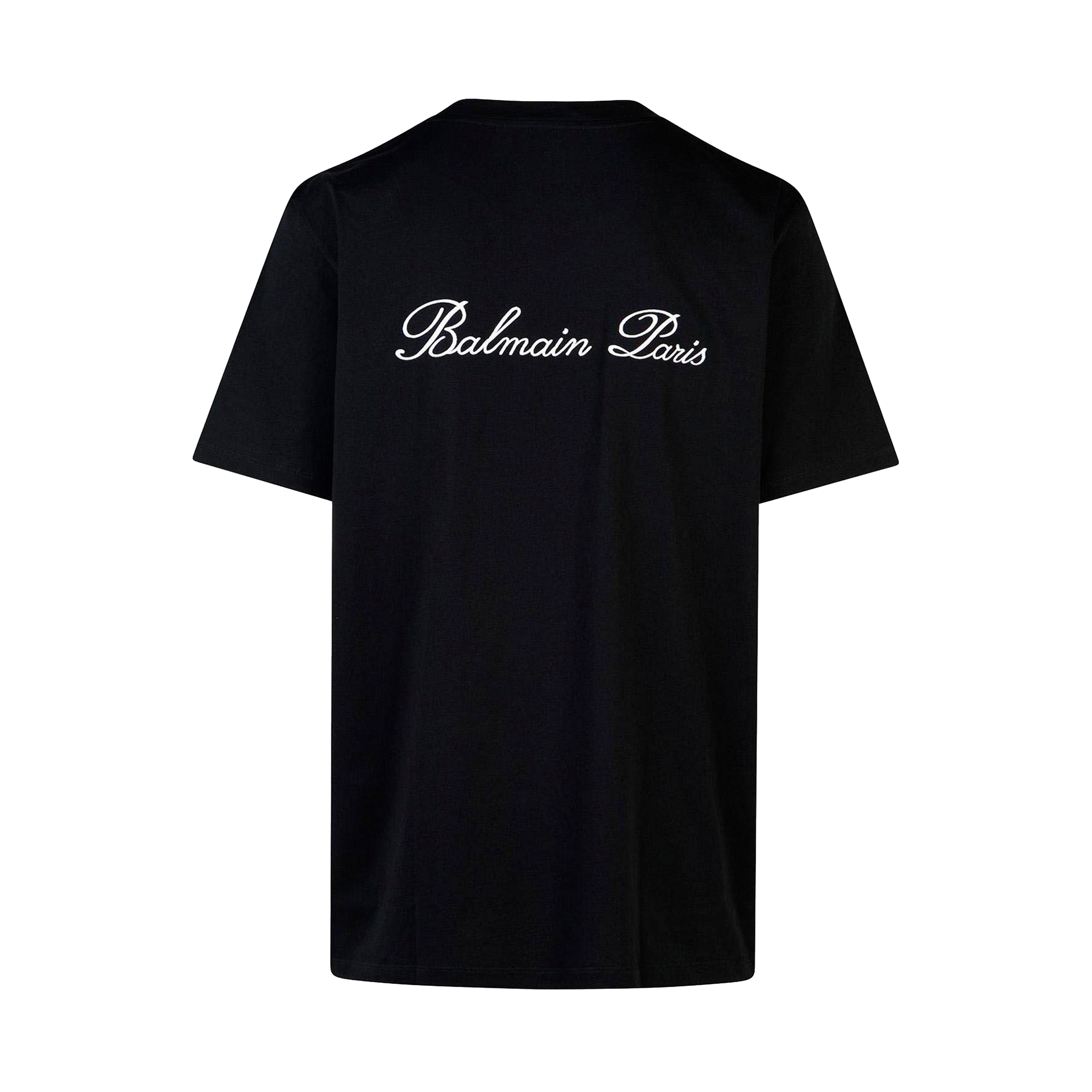 Camiseta Negra Balmain Signature
