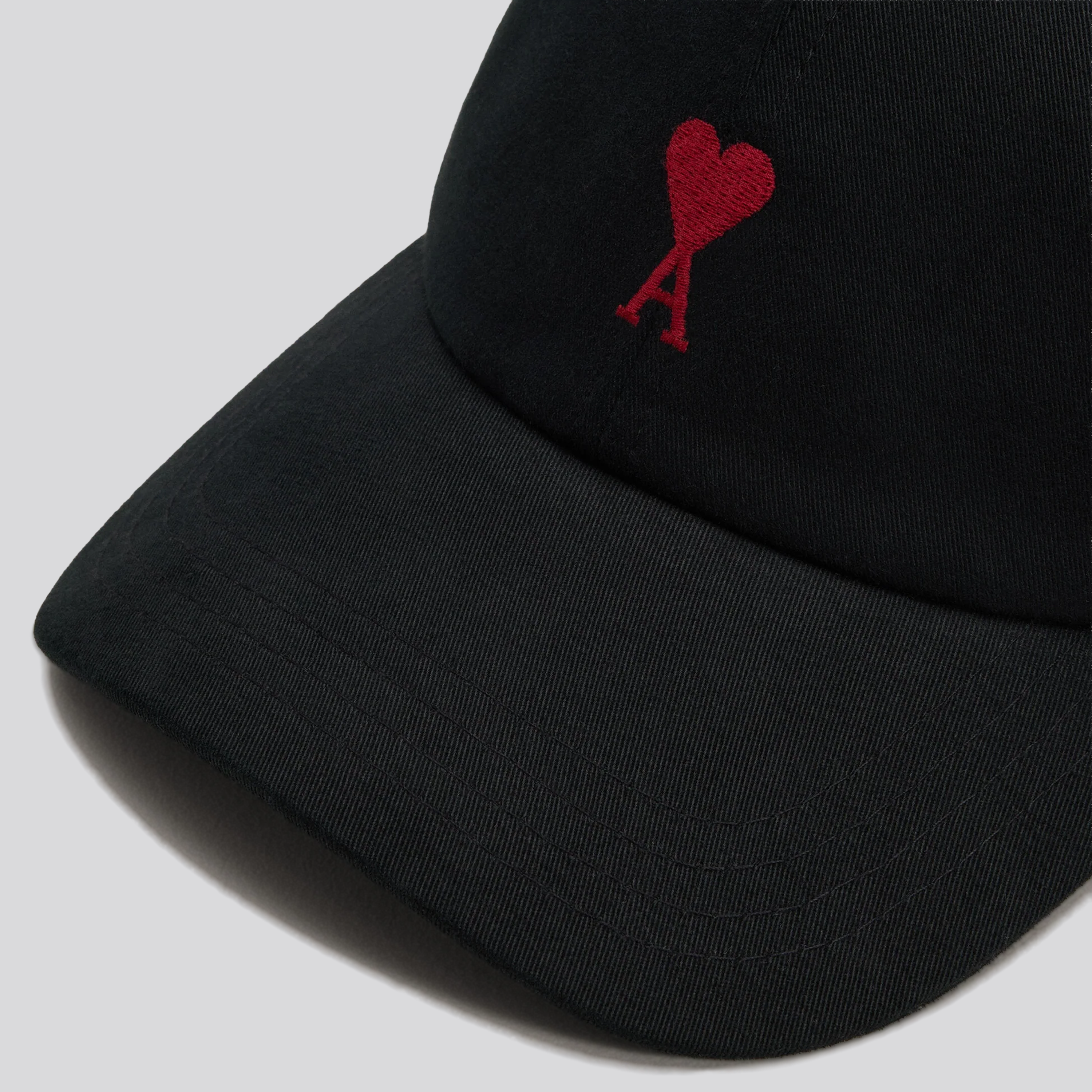 Gorra Negro Ami Paris Coeur