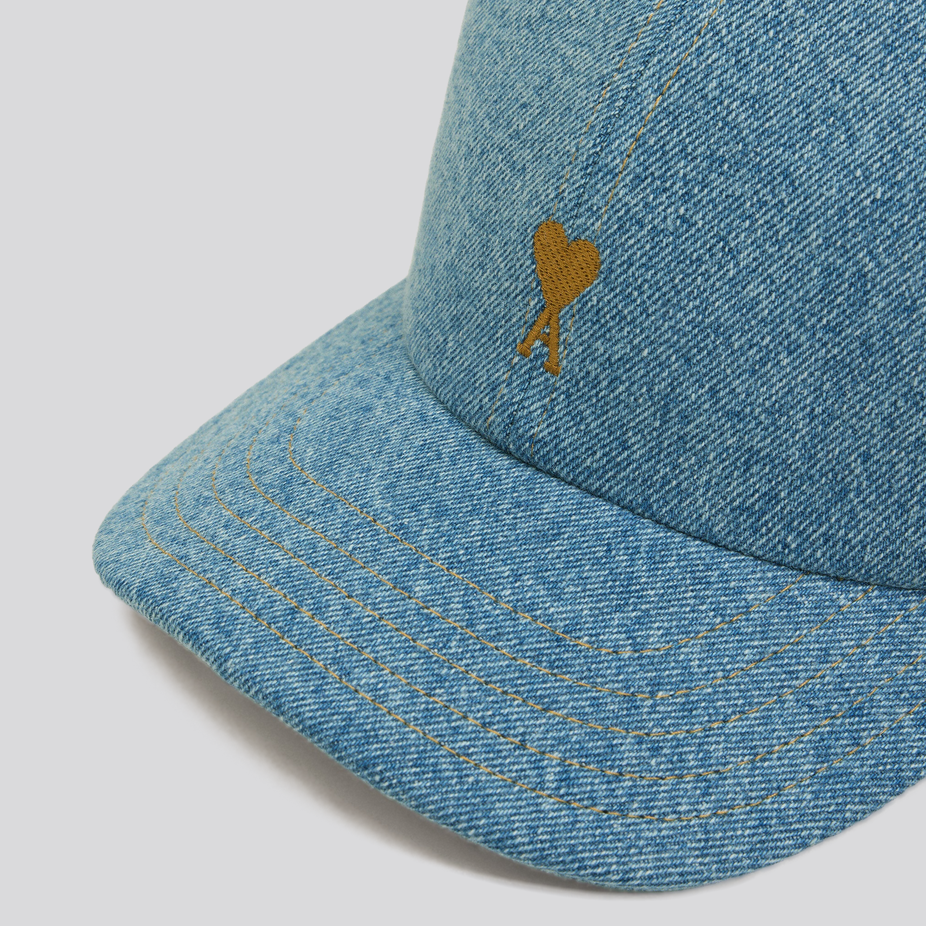Gorra Denim Ami Paris De Coeur Embroidery