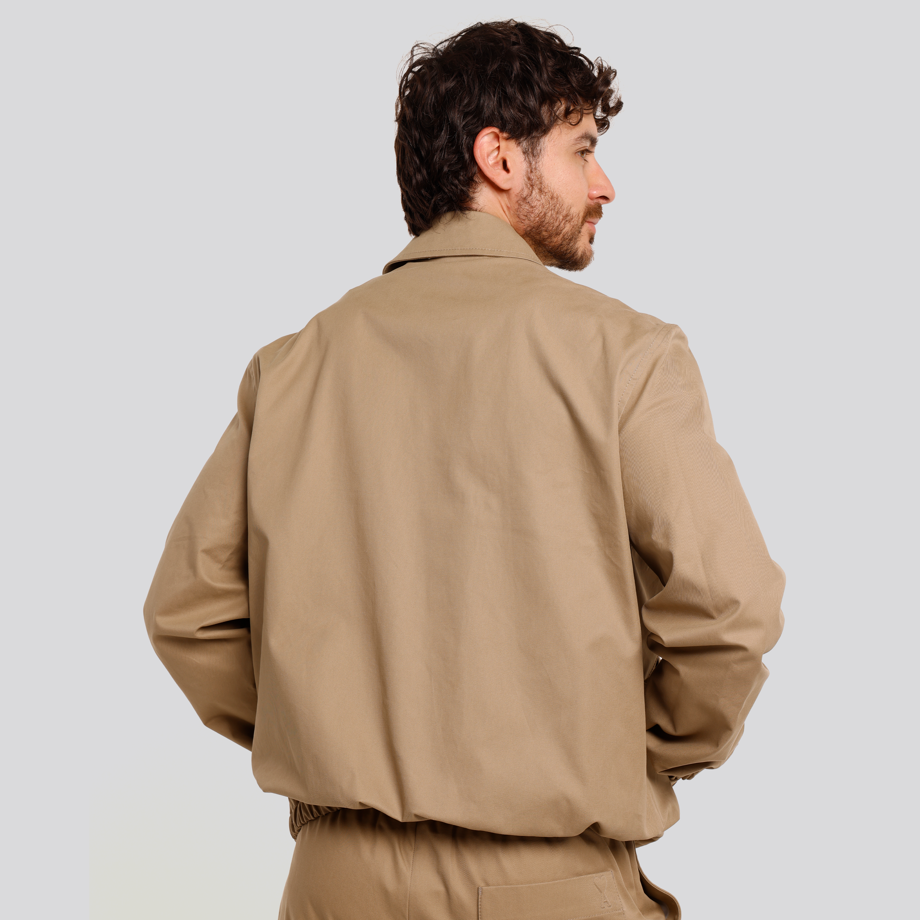 Chaqueta Beige Ami Paris Zipped