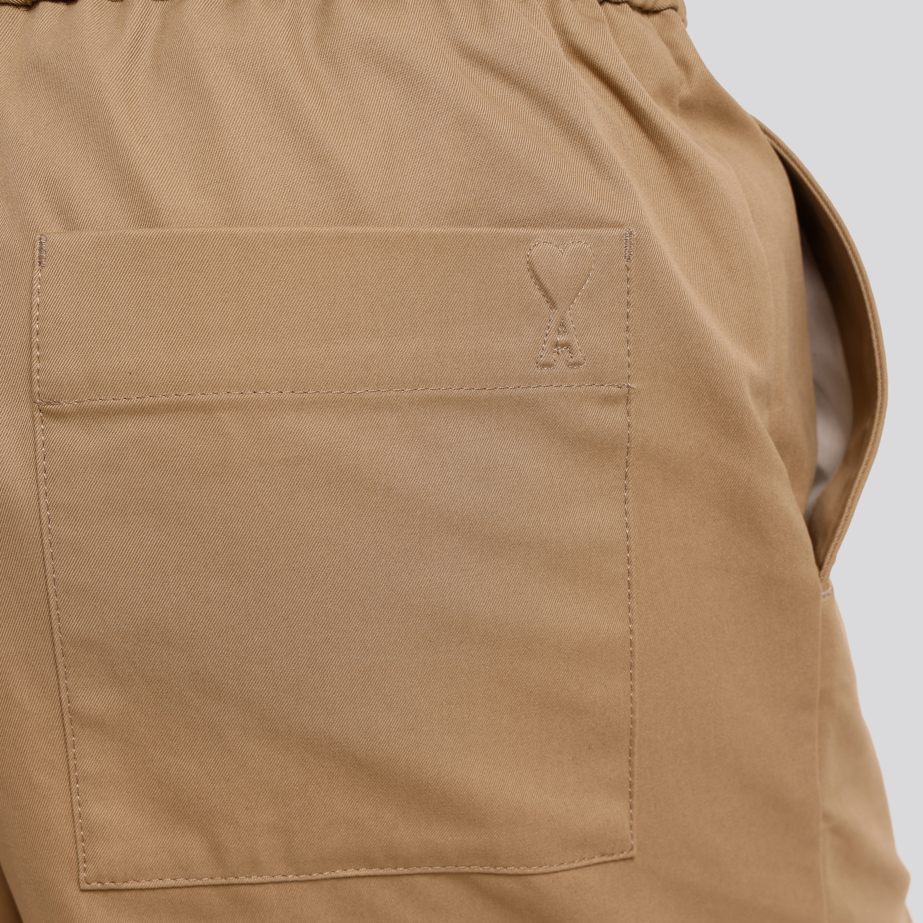 Short Beige Ami Paris Elasticated Waist