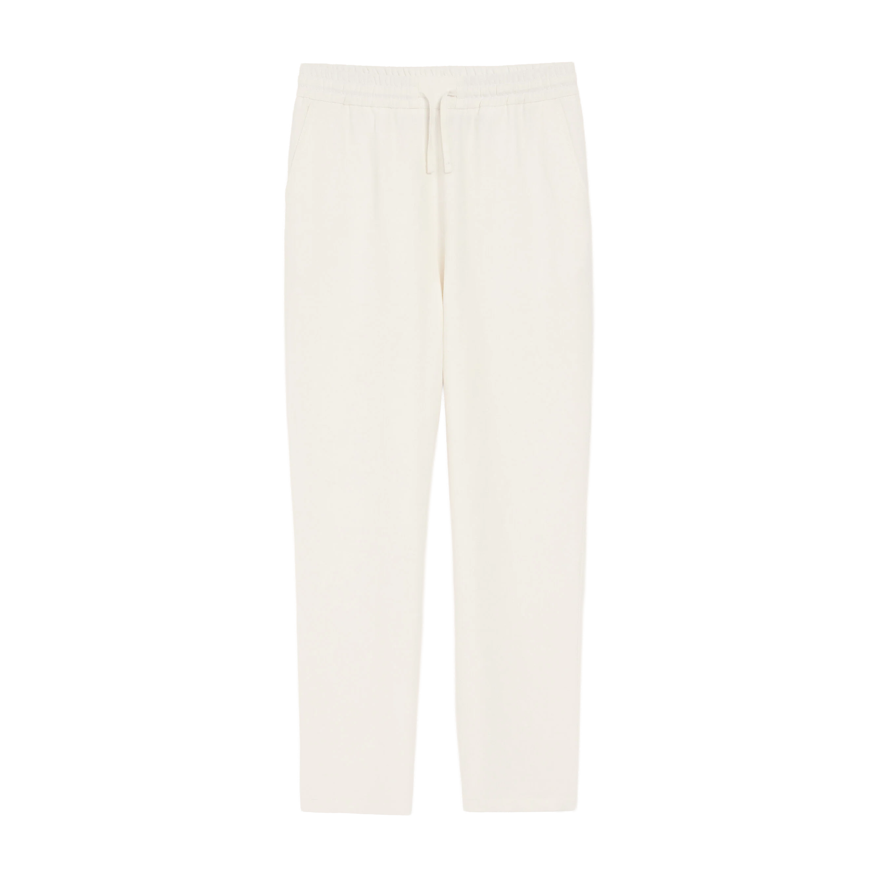Pantalon Blanco Ami Paris Elasticated Linen