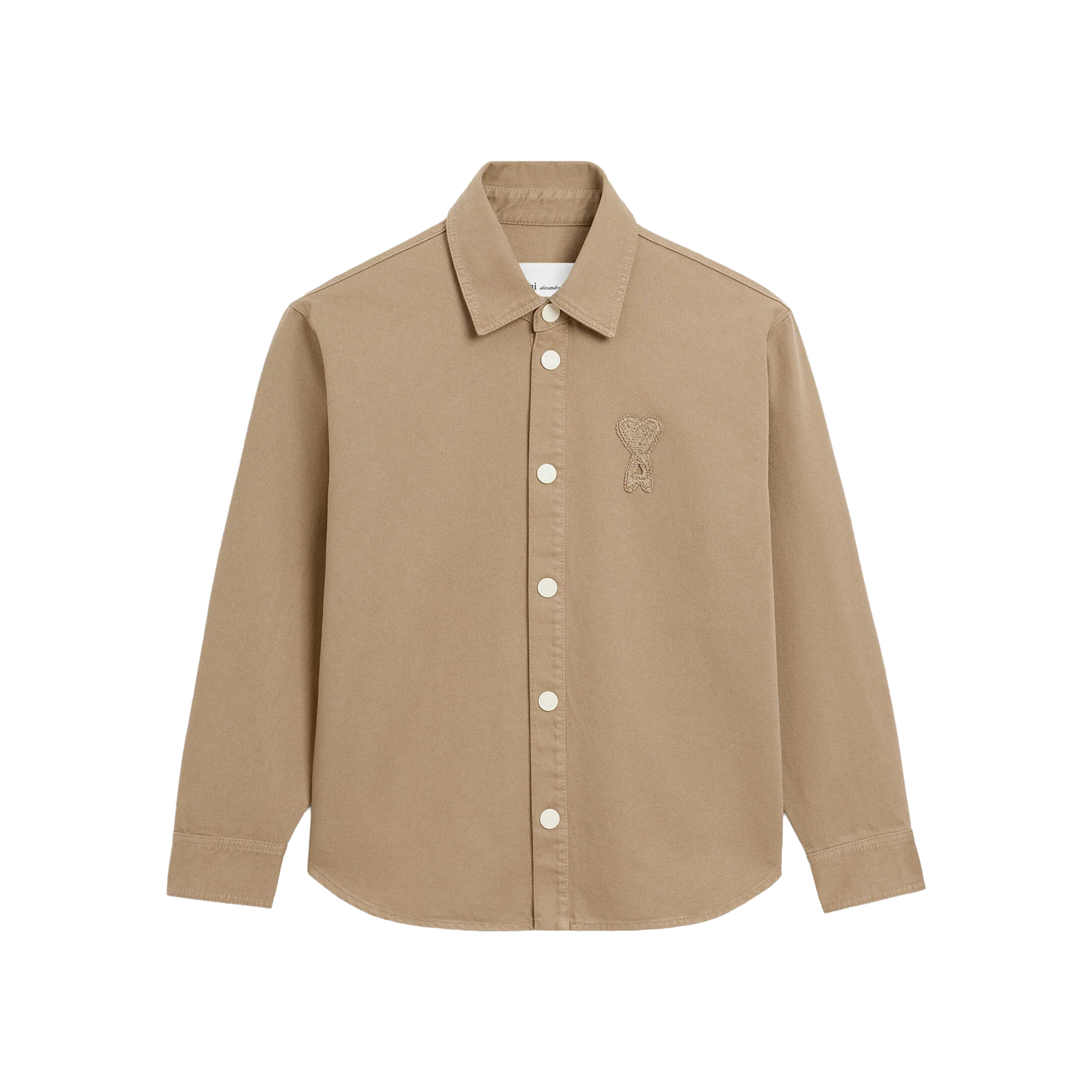Camisa Beige Ami Paris Coeur