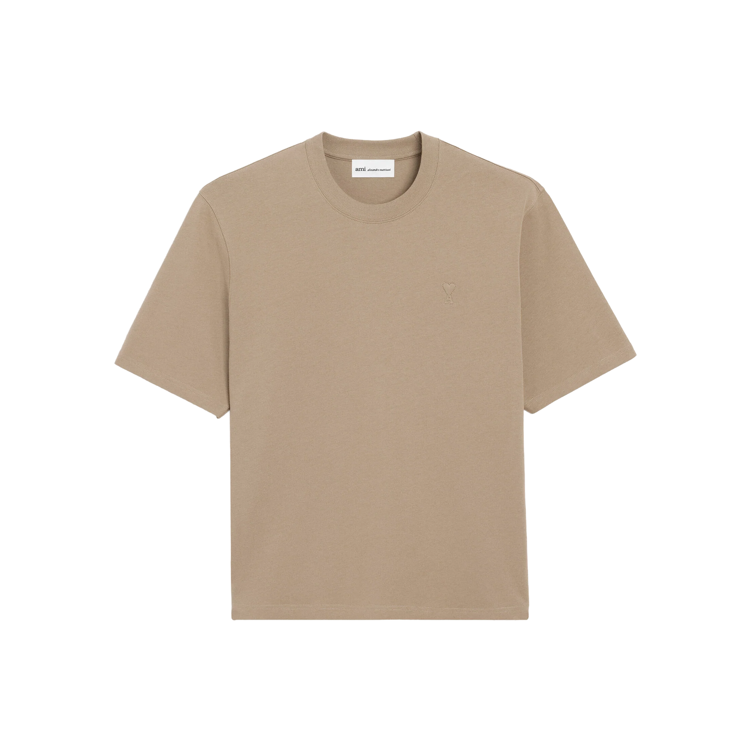Camiseta Beige Ami Paris Coeur