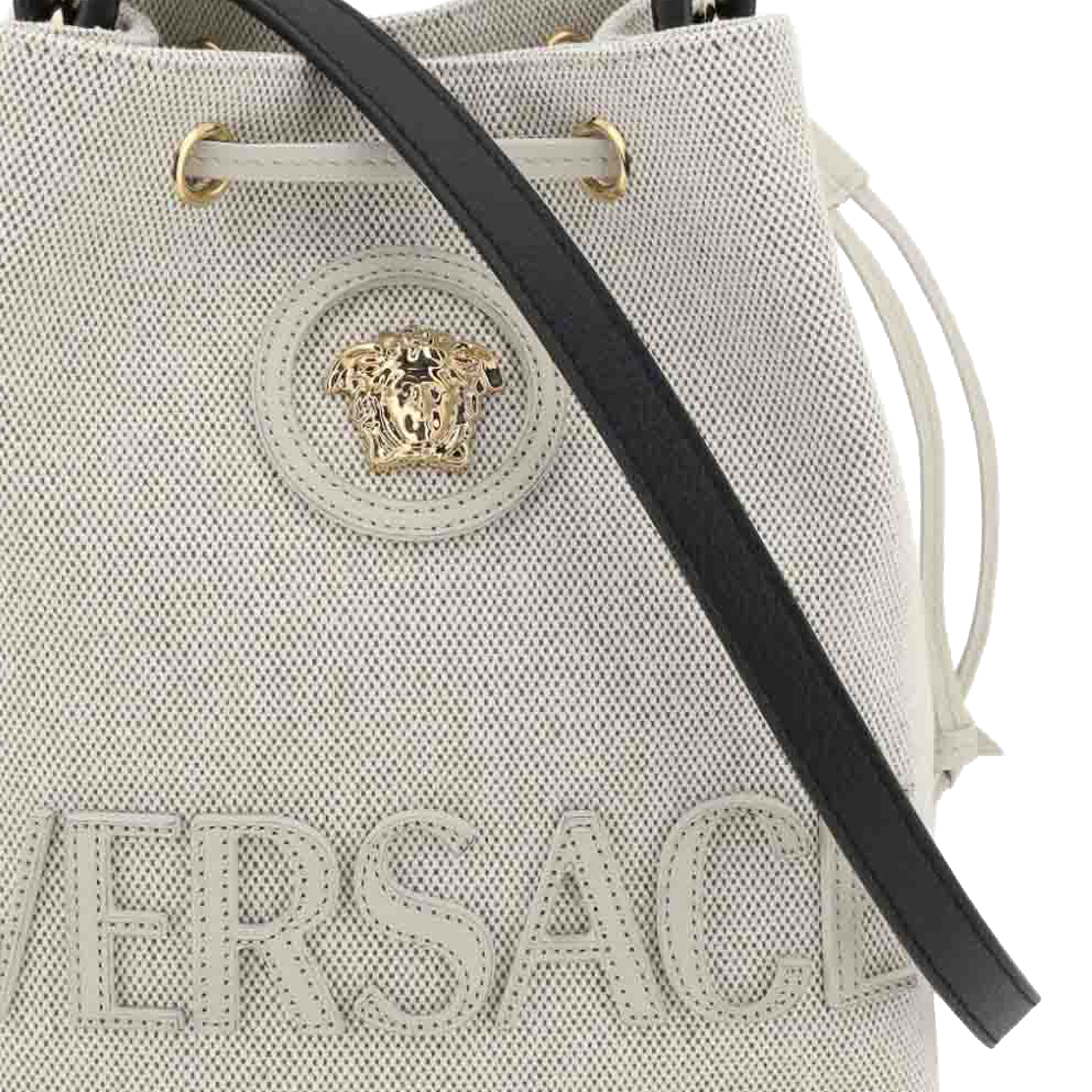Cartera Beige Versace Bucket La Medusa