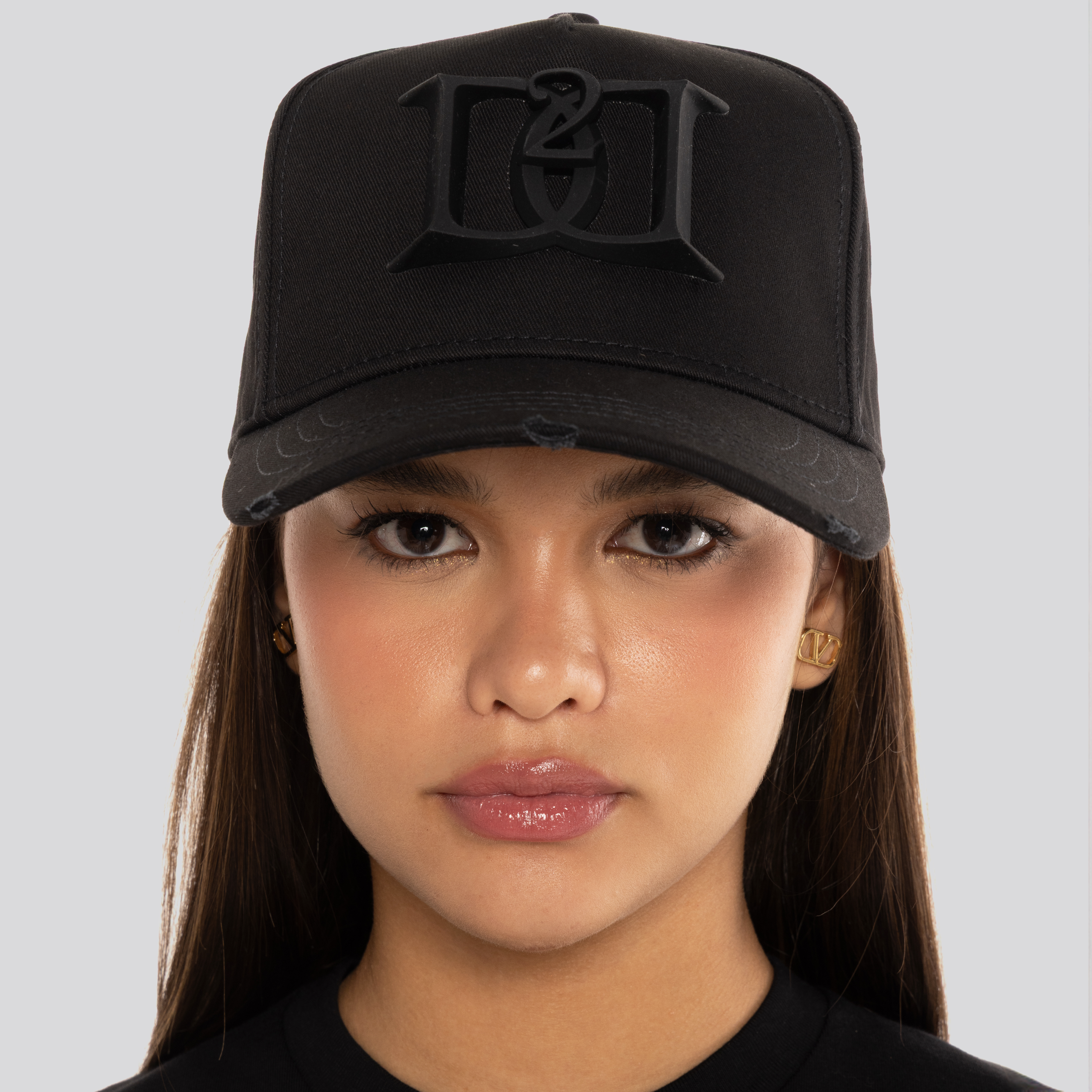 Gorra Negra Dsquared2 Double D