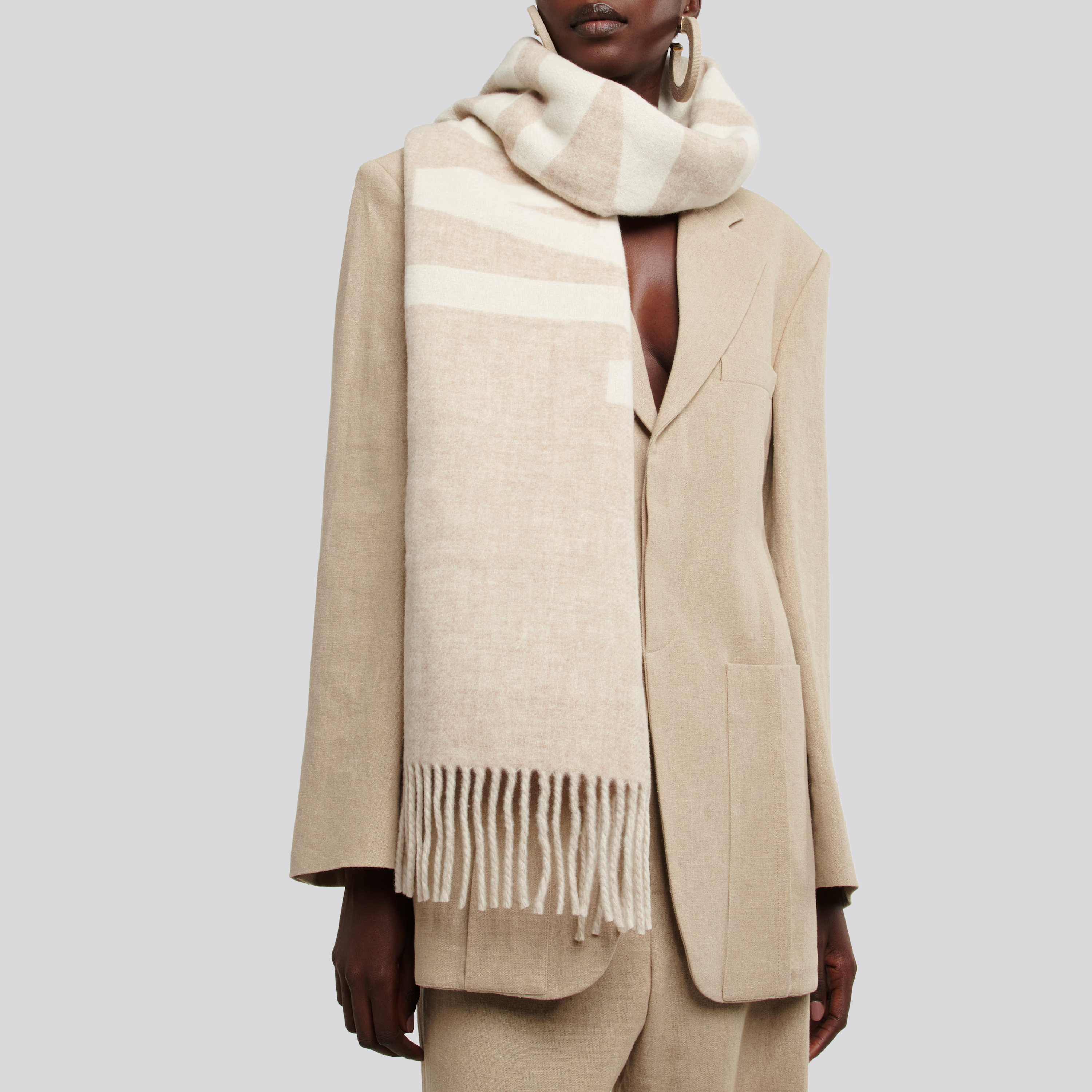 Bufanda Beige Jacquemus L'Echarpe Jacquemus