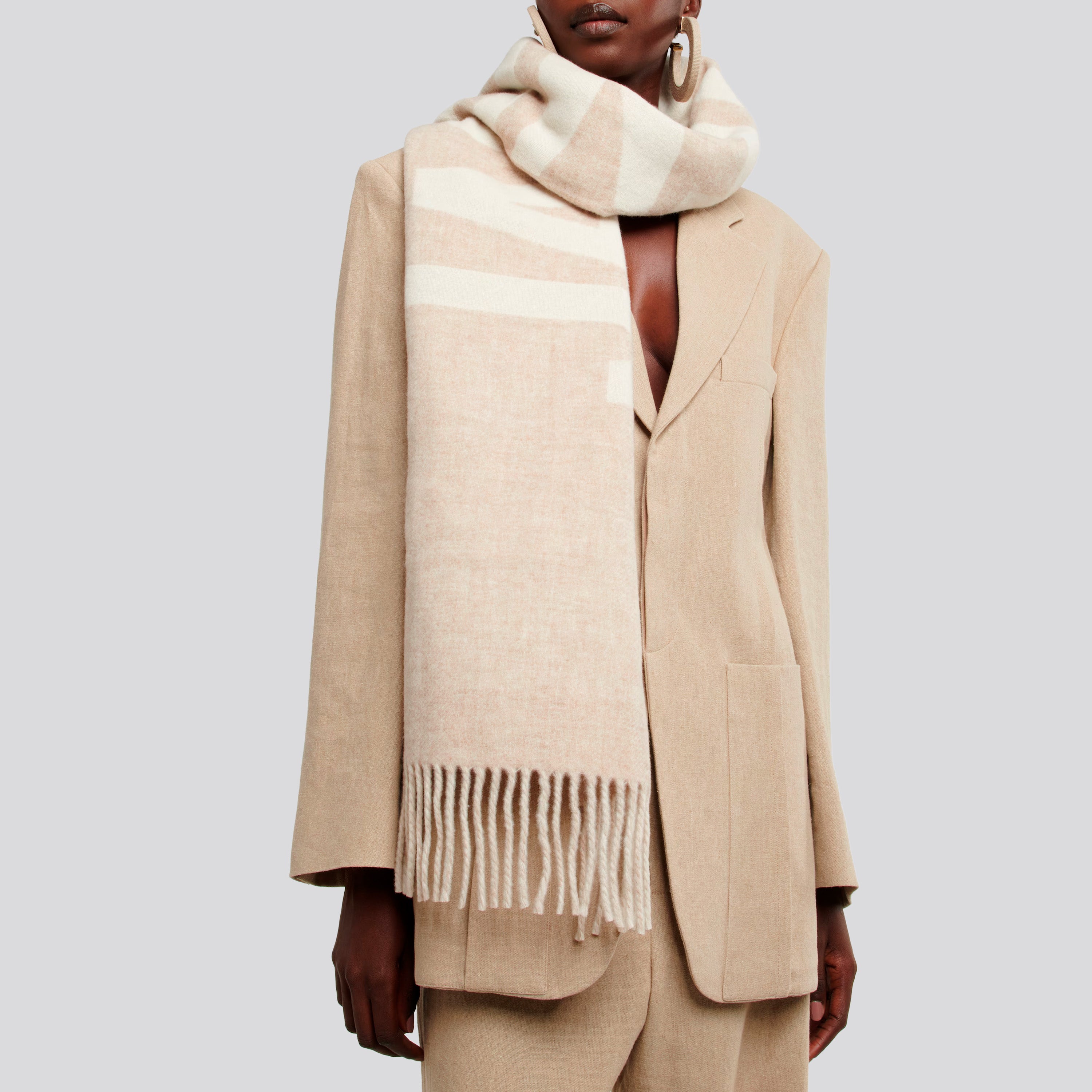Bufanda Beige Jacquemus L'Echarpe Jacquemus