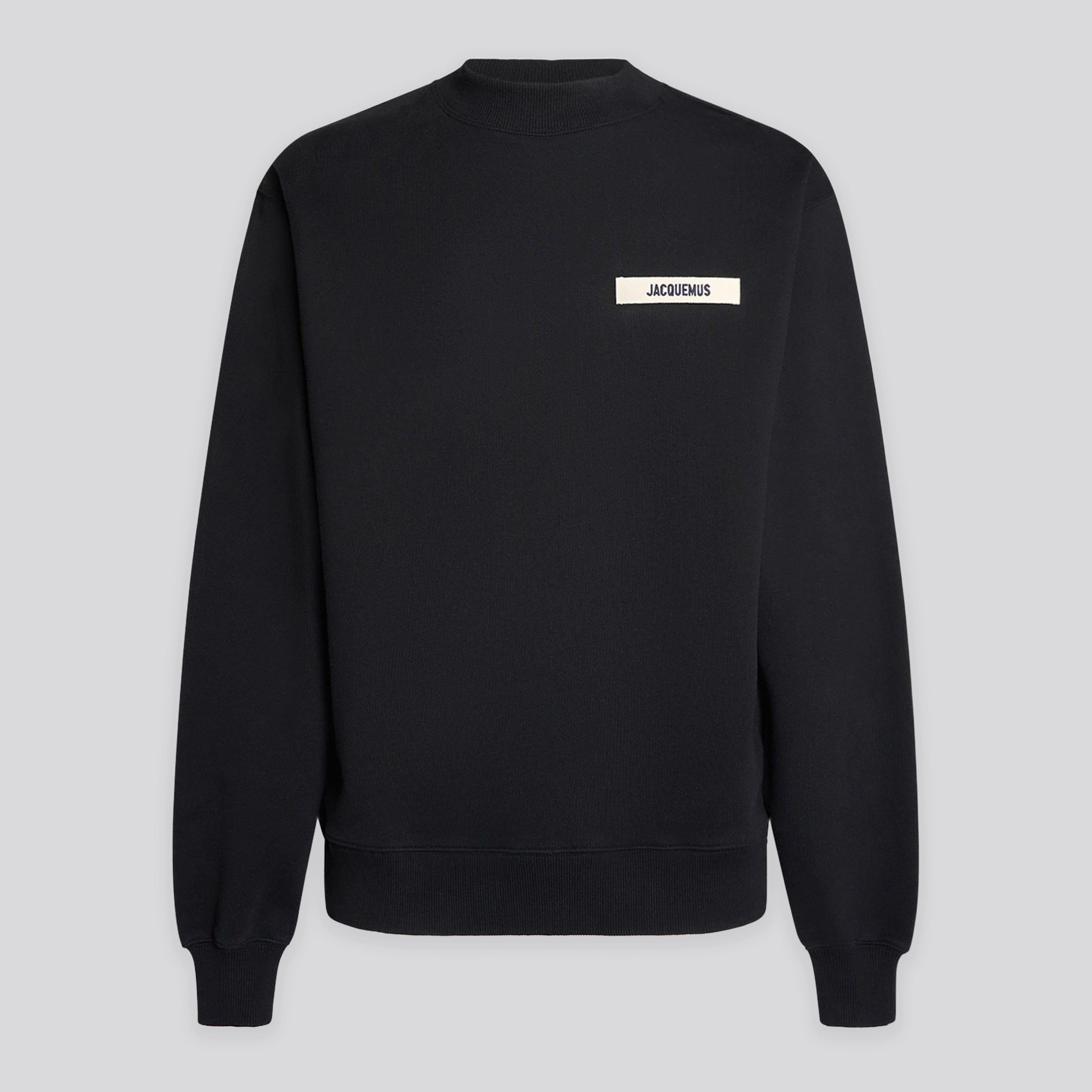 Buzo Negro Jacquemus Le Sweatshirt Gros Grain