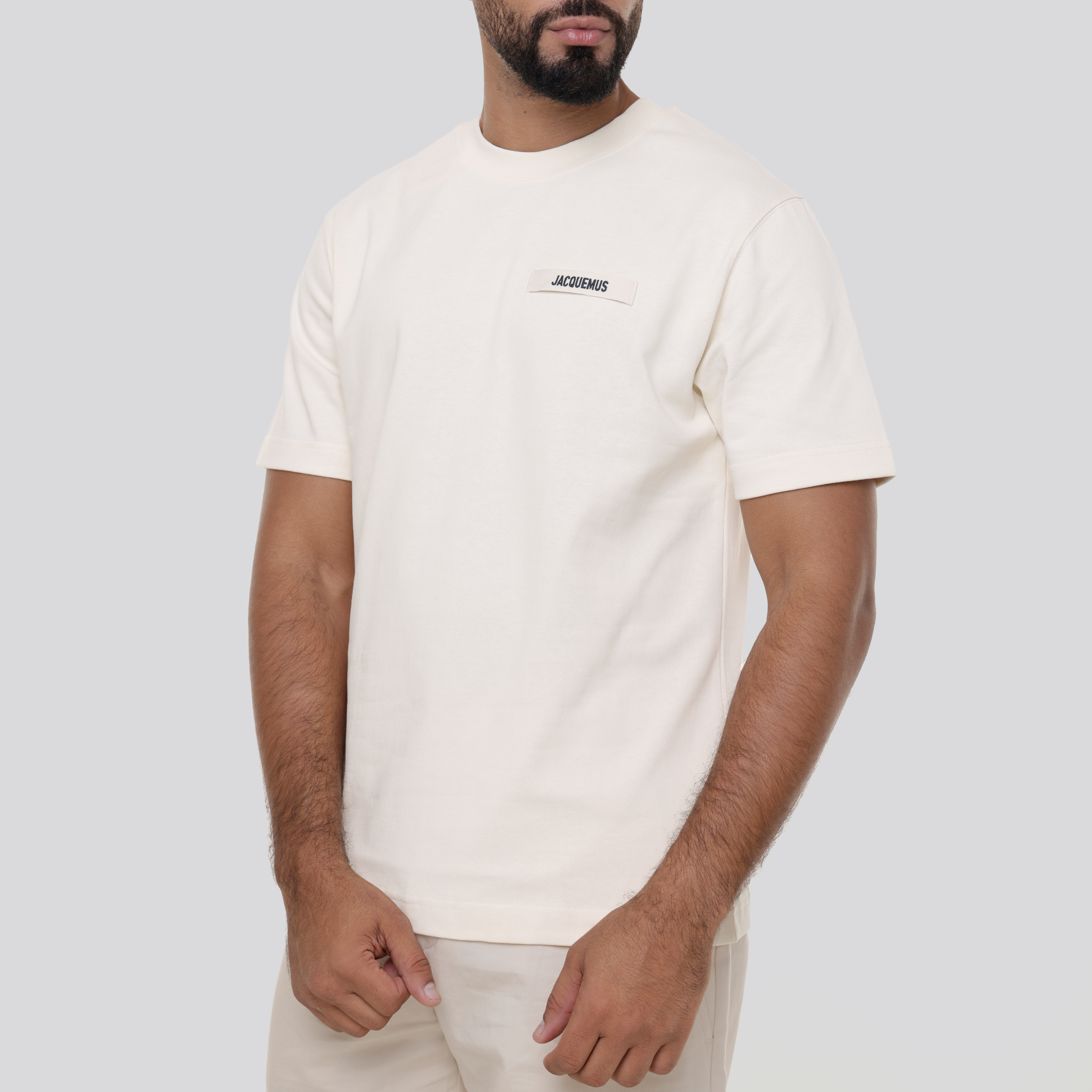 Camiseta Beige Jacquemus Le Tshirt Gros Grain