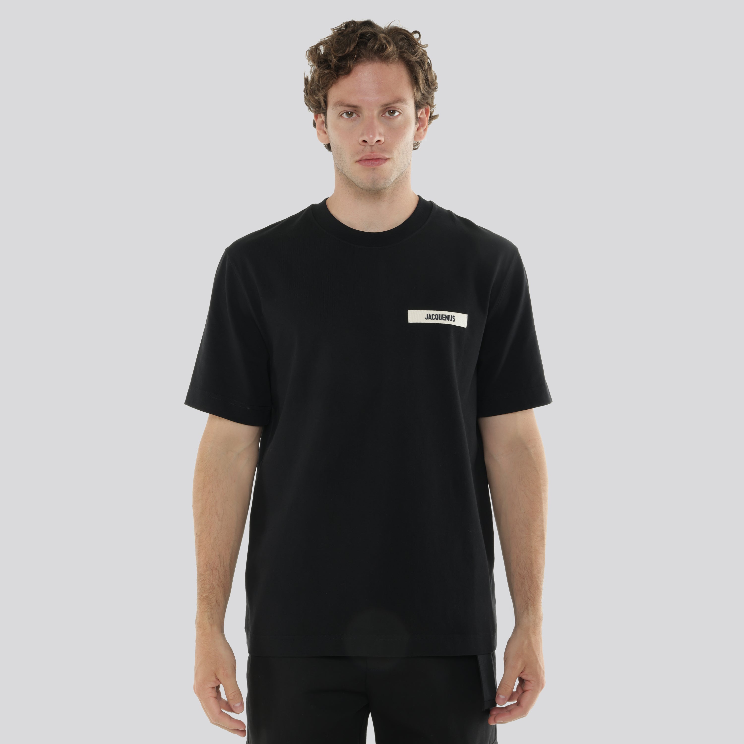 Camiseta Negra Jacquemus Le Tshirt Gros Grain