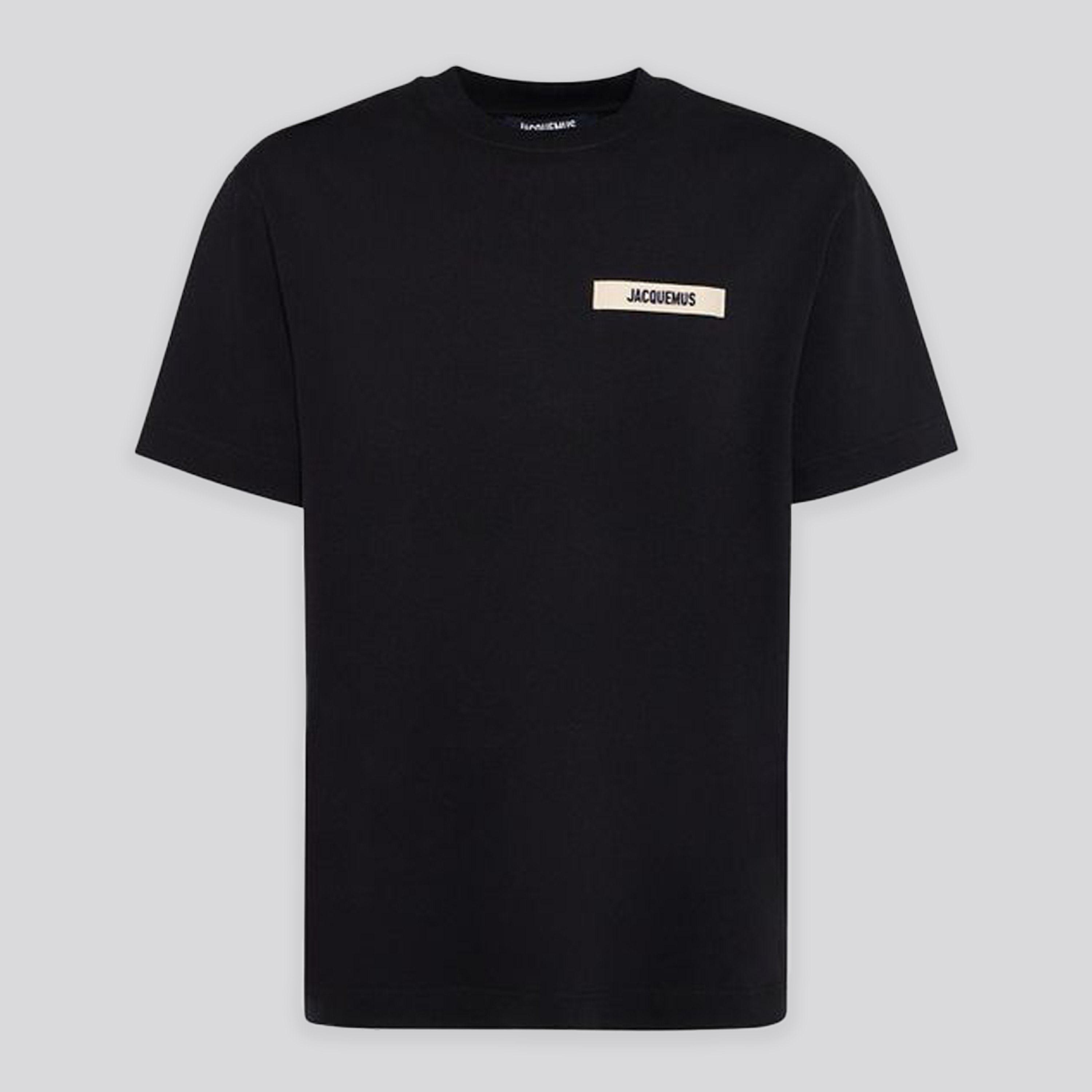 Camiseta Negra Jacquemus Le Tshirt Gros Grain