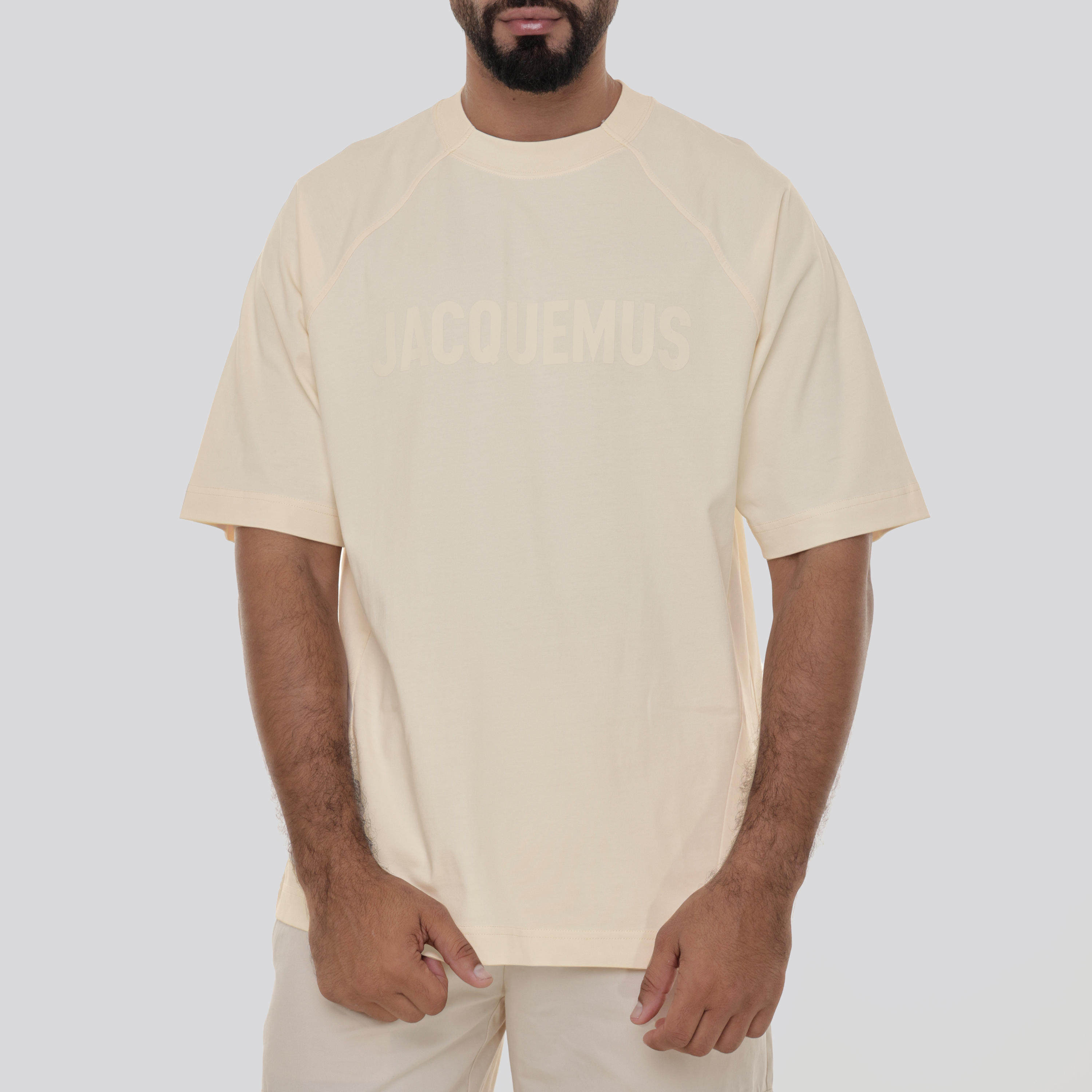 Camiseta Beige Jacquemus Le Tshirt Typo