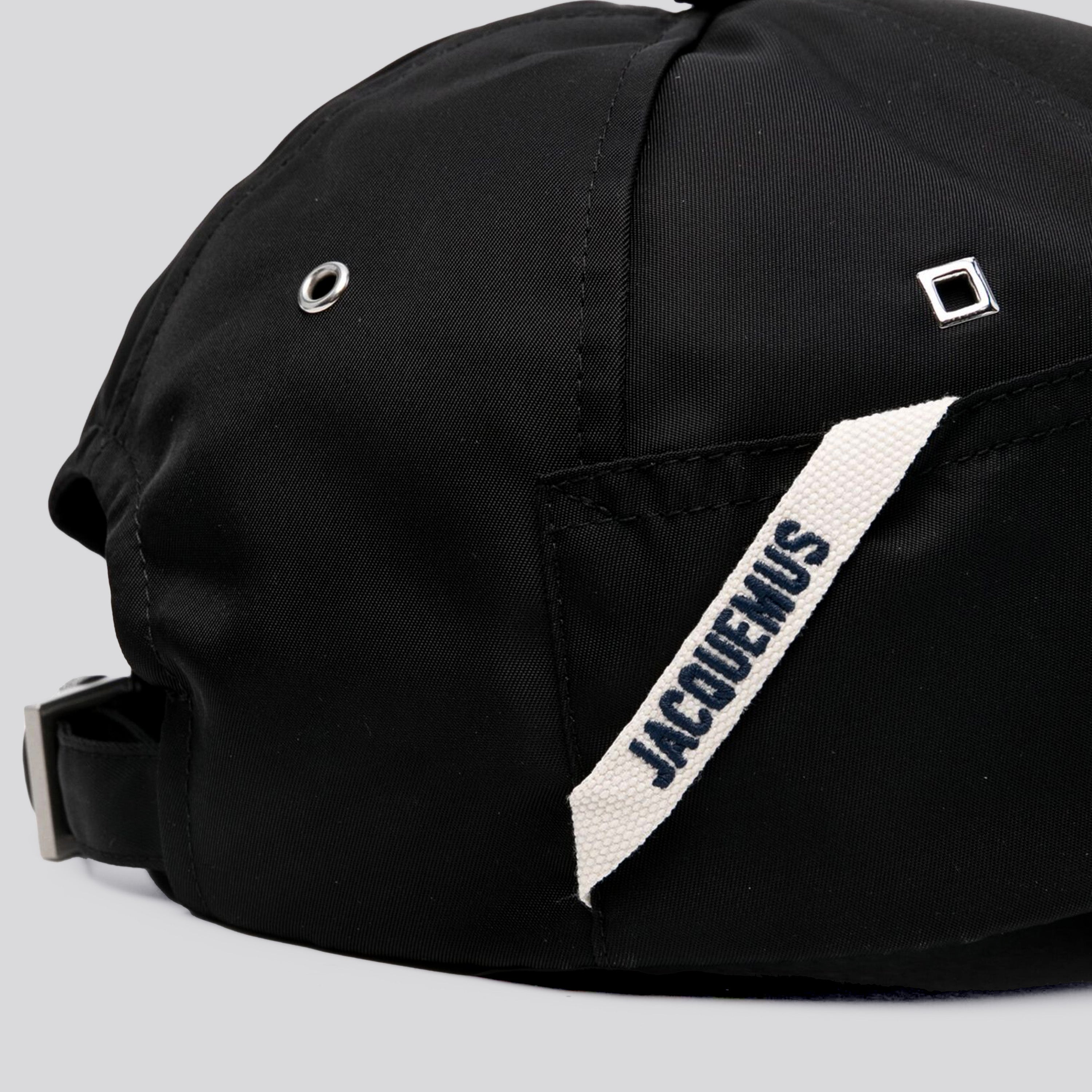 Gorra Negra Jacquemus La Casquette Ovalie