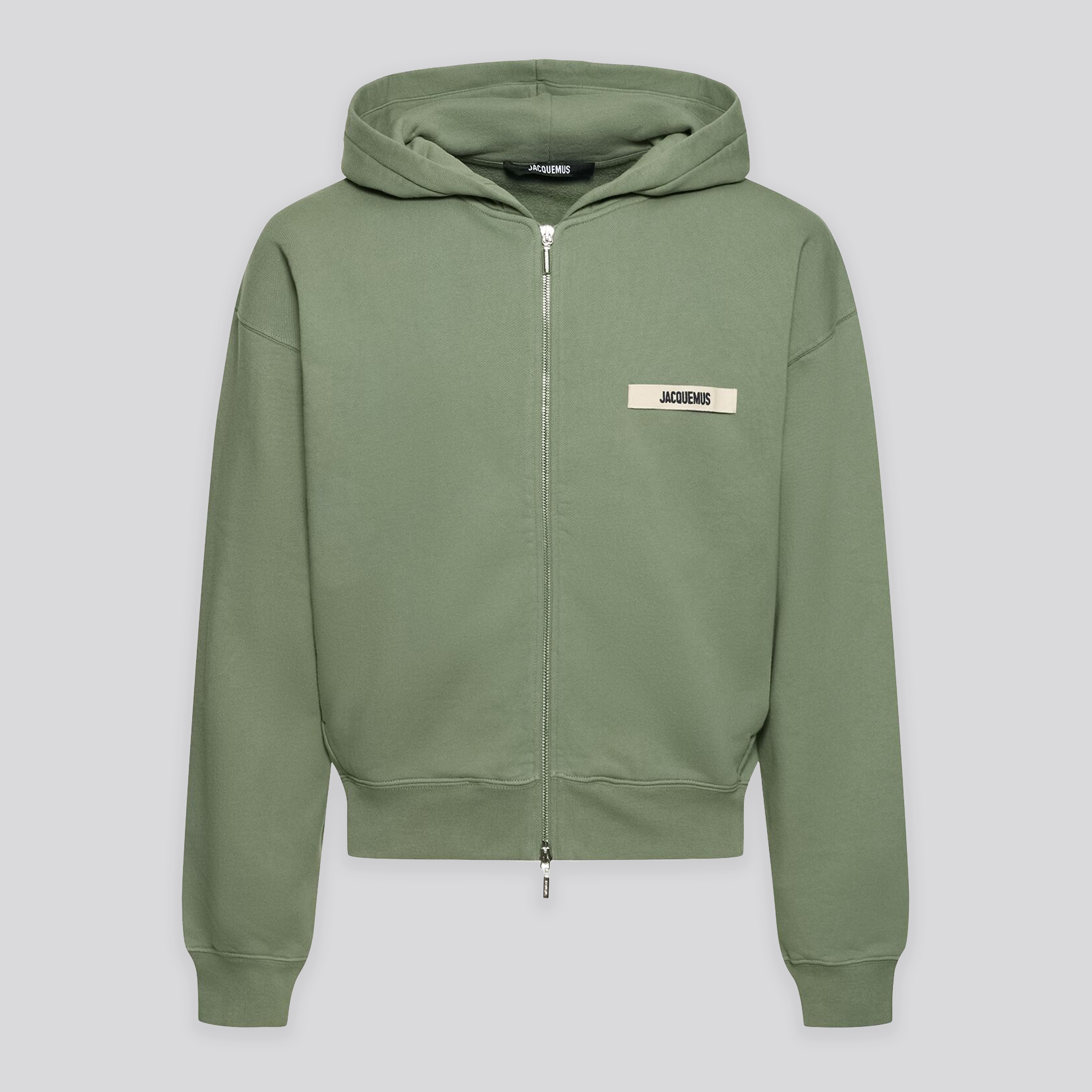 Buzo Tipo Hoddie Verde Jacquemus Le Hoodie Gros Grain