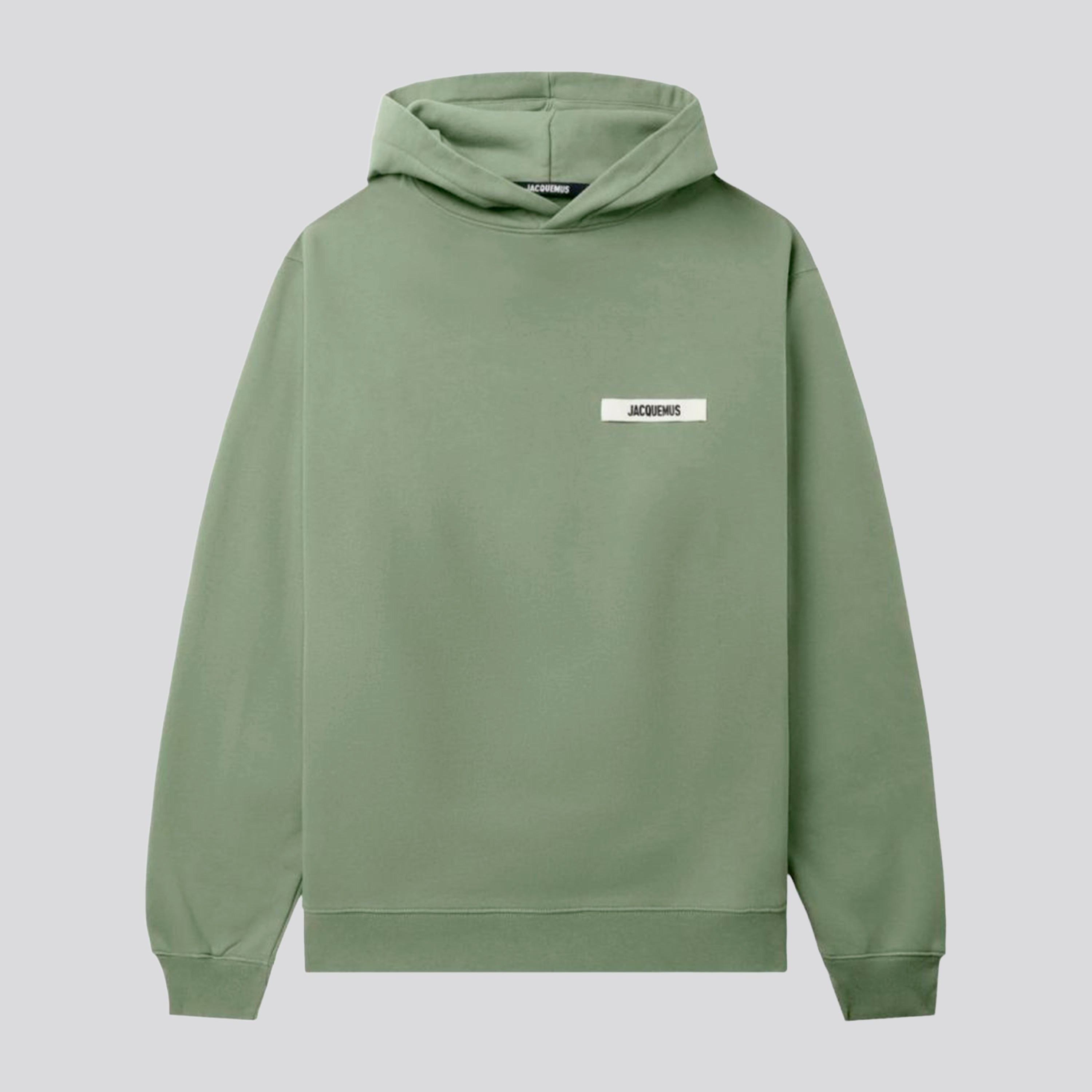 Buzo Tipo Hoddie Verde Jacquemus Le Hoodie Gros Grain