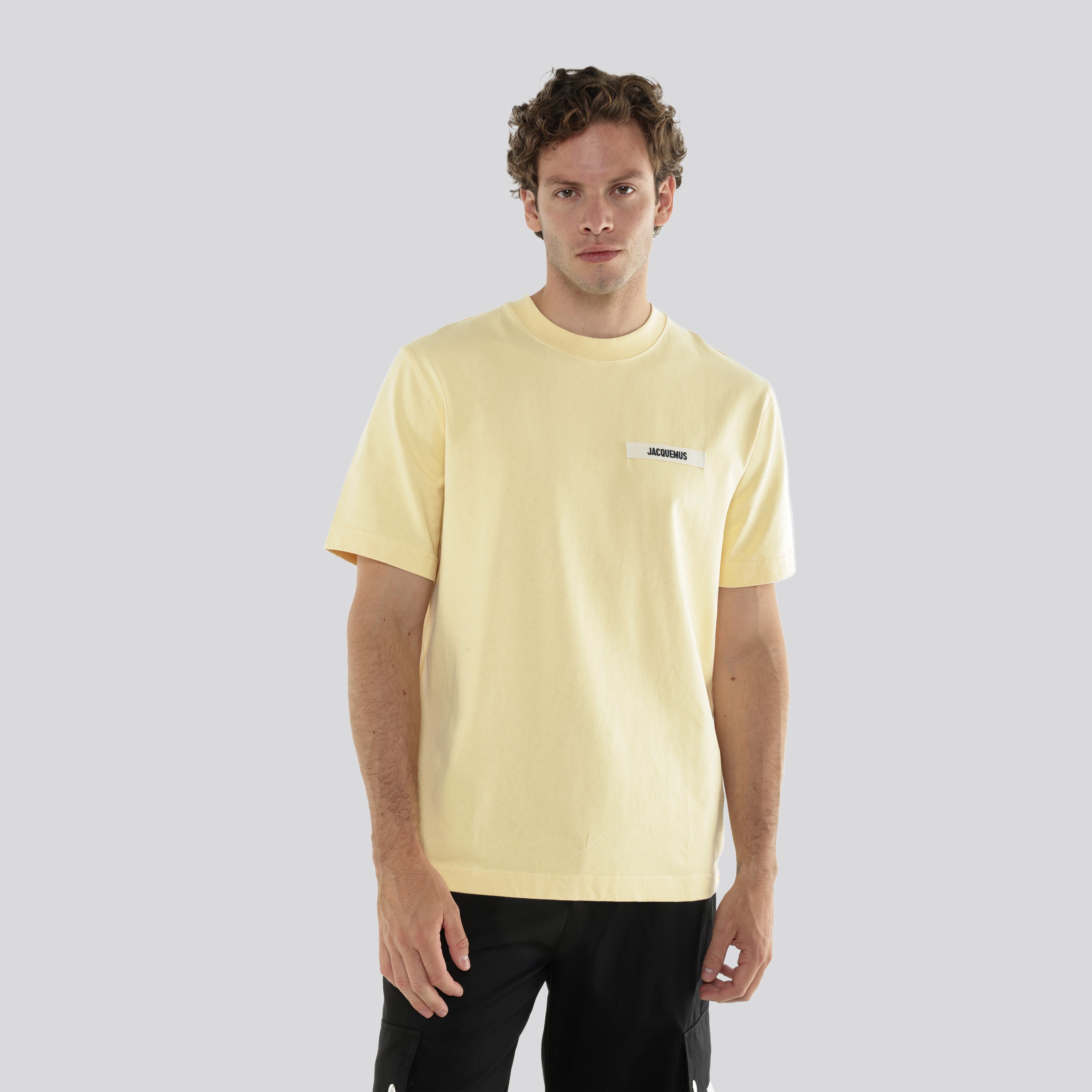 Camiseta Crema Jacquemus Le Tshirt Gros Grain