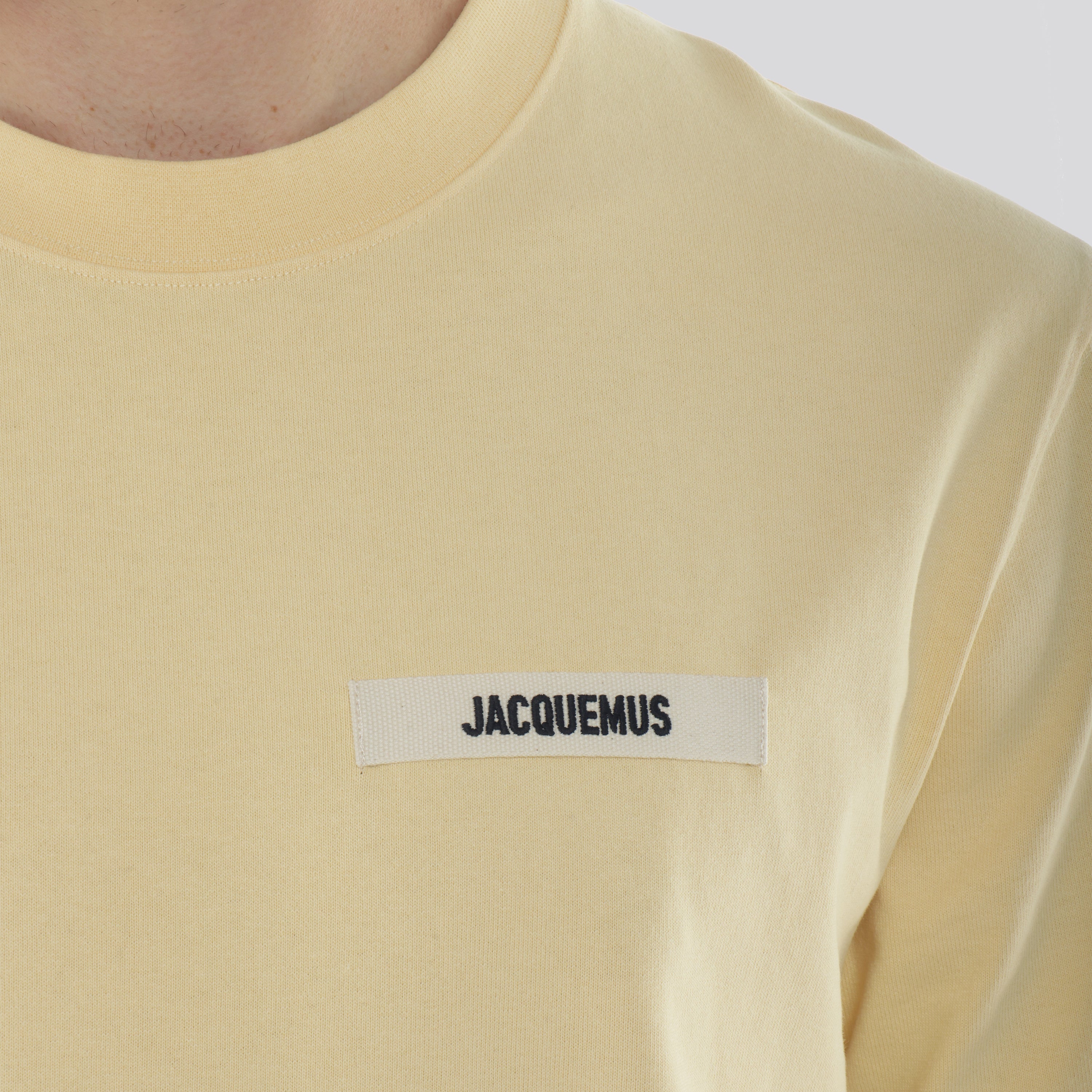 Camiseta Crema Jacquemus Le Tshirt Gros Grain