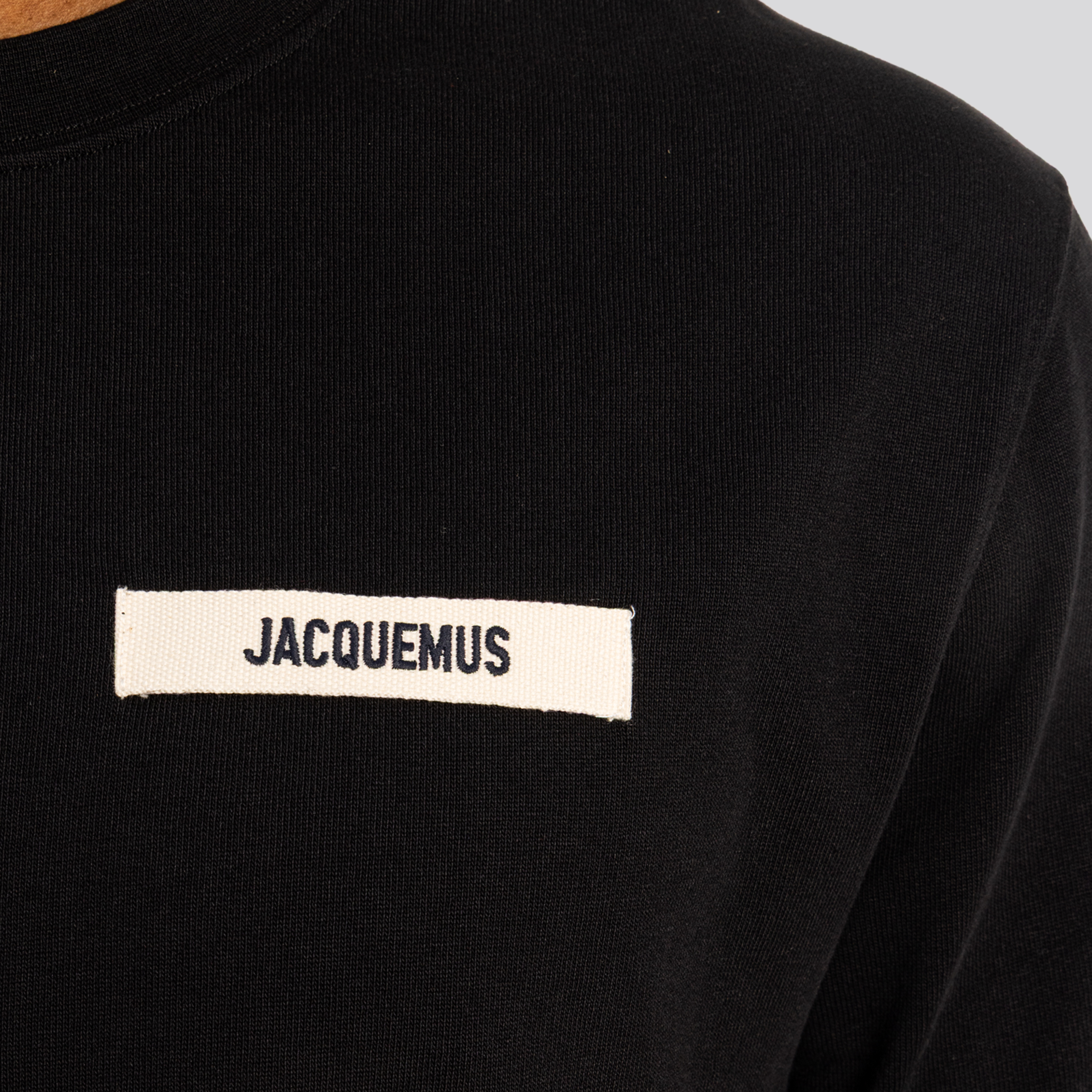 Camiseta Negro Jacquemus Le Tshirt Gros Grain